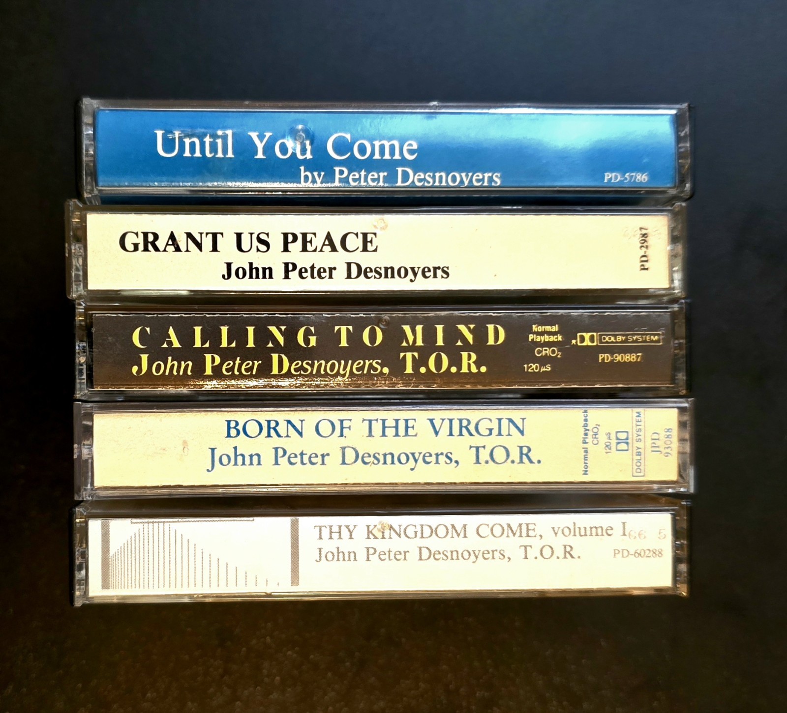 RARE John Peter Desnoyers TOR Vintage Catholic Cassette Lot 5 Tapes  Franciscan