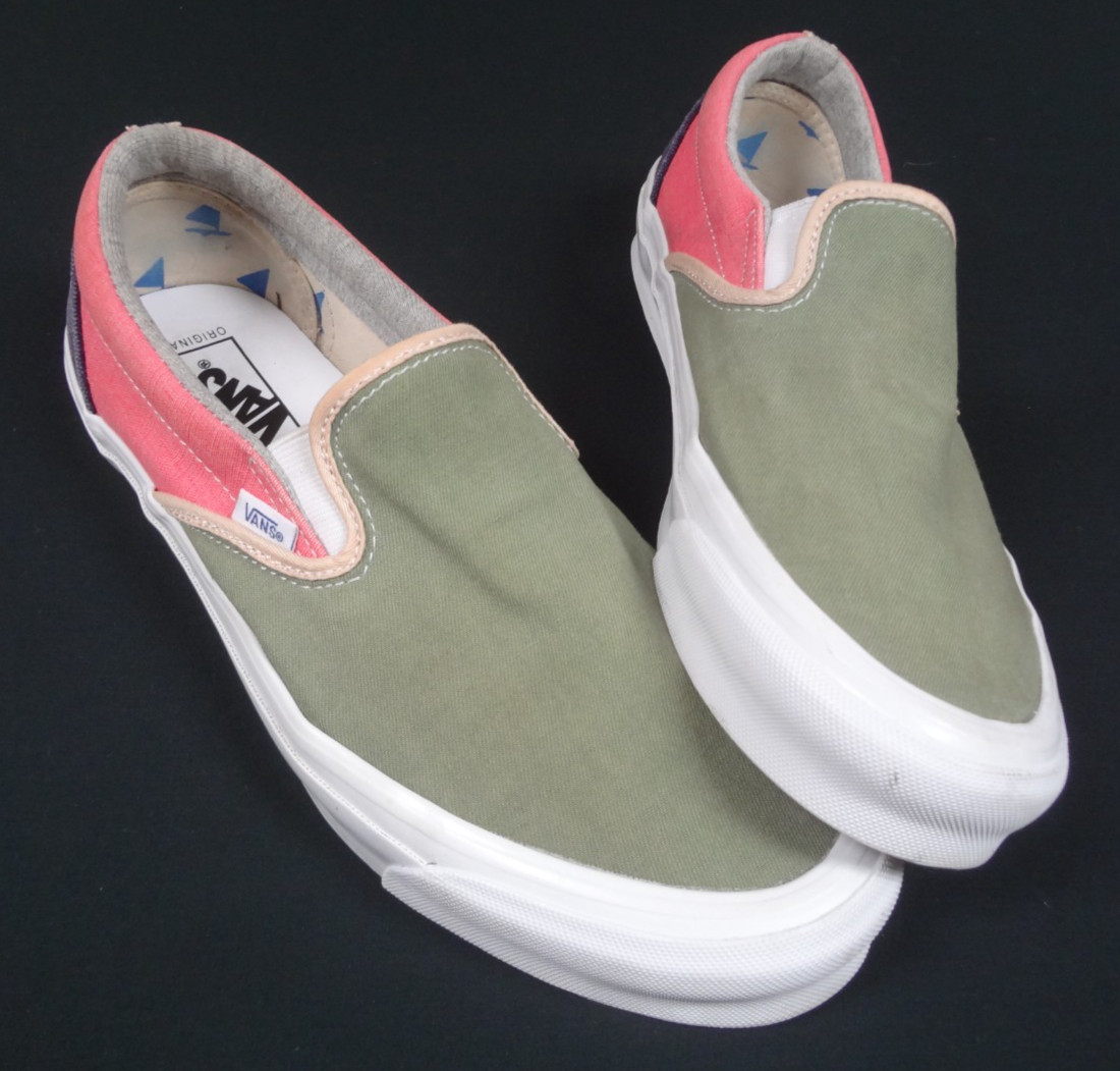 VANS VAULT OG CLASSIC SLIP-ON LX GEOFF MCFETRIDGE TRANSCENTCOASTAL MENS SIZE 11