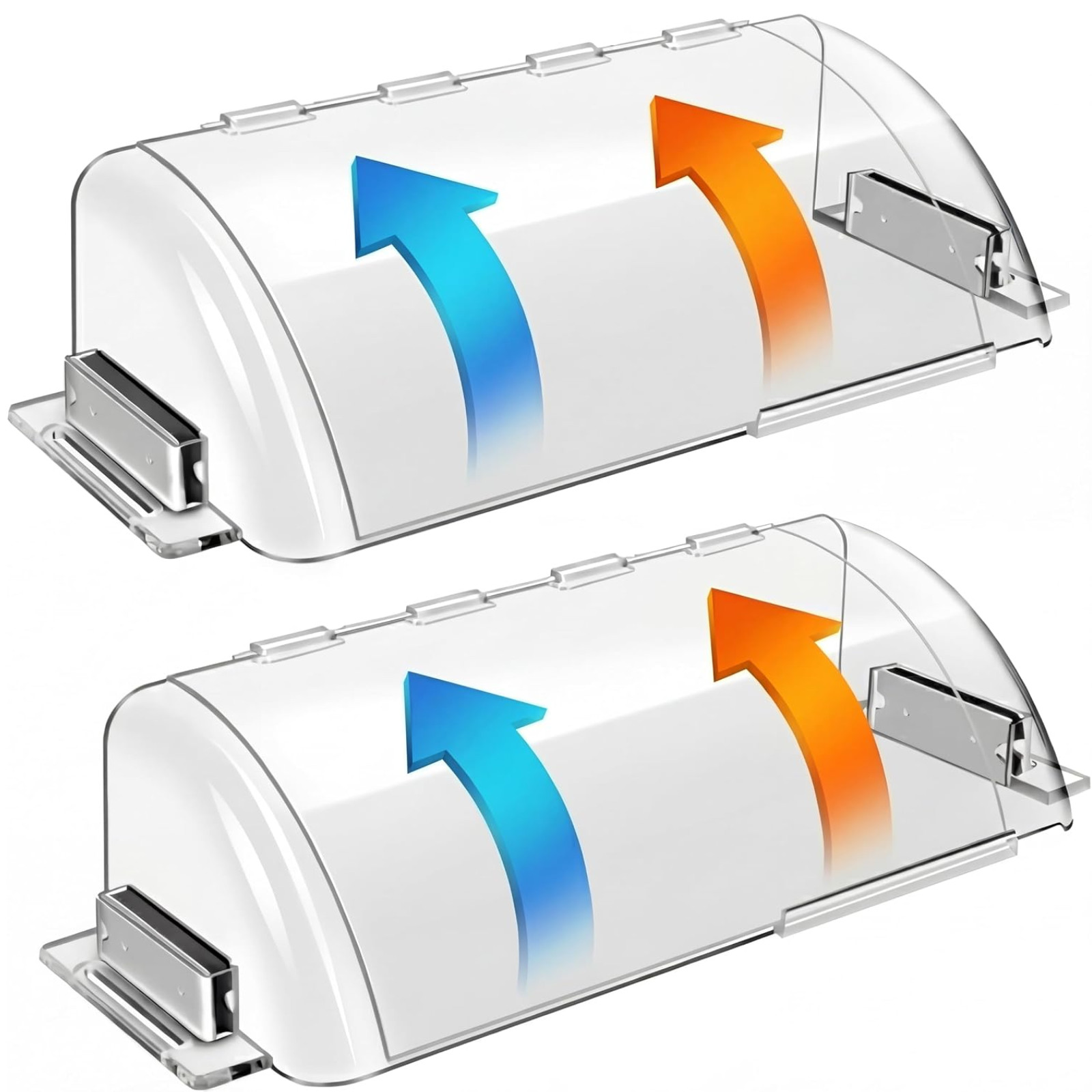 2 Pack Adjustable Air Vent Deflector-9”To15.5” Magnetic Floor Vent Covers for AC