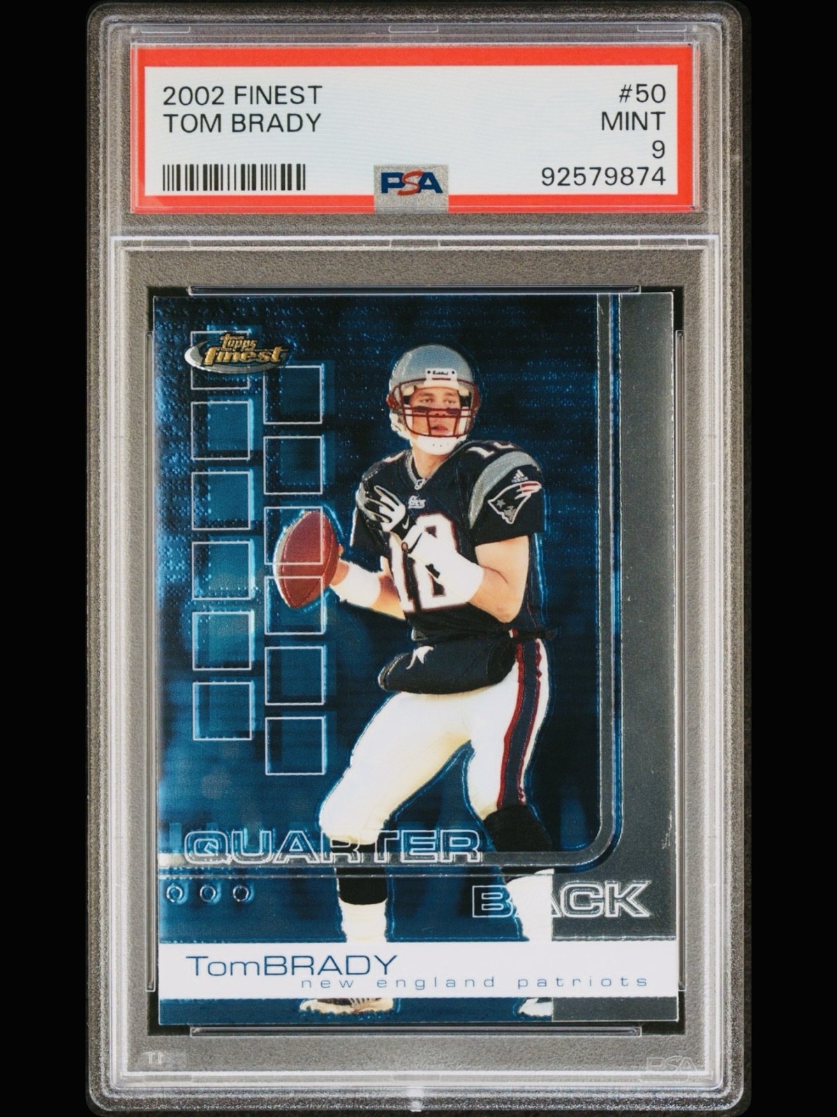 2002 Topps Finest - Tom Brady #50 PSA 9 2002 Topps Finest - Tom Brady #50 PSA 9