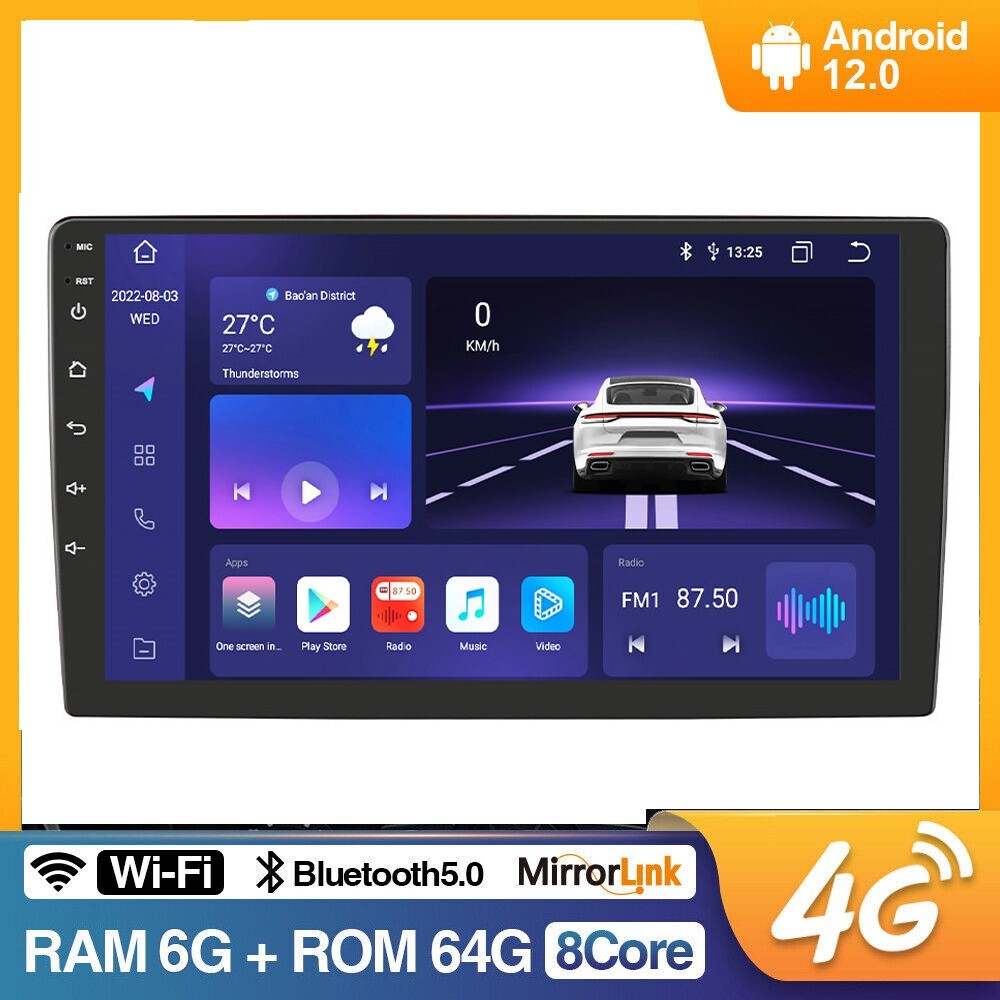 9 Inch Android 13 Octa Core 2 DIN Touch Screen Car Radio Stereo GPS BT-5.0 64GB 9 Inch Android 13 Octa Core 2 DIN Touch Screen Car Radio Stereo GPS BT-5.0 64GB