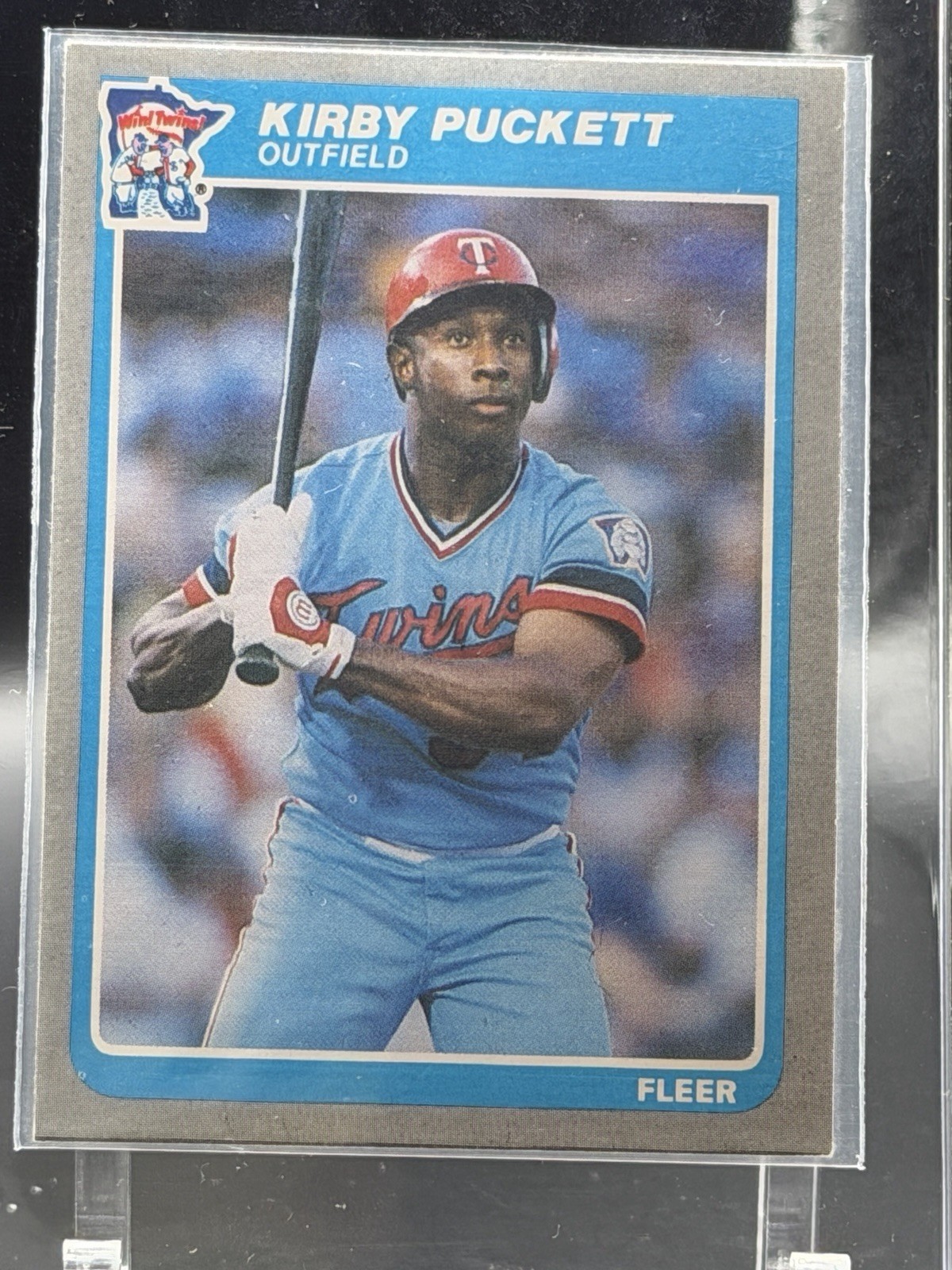 1985 Fleer - Kirby Puckett #286 Twins Rookie Card RC Vintage Baseball Card 1985 Fleer - Kirby Puckett #286 Twins Rookie Card RC Vintage Baseball Card