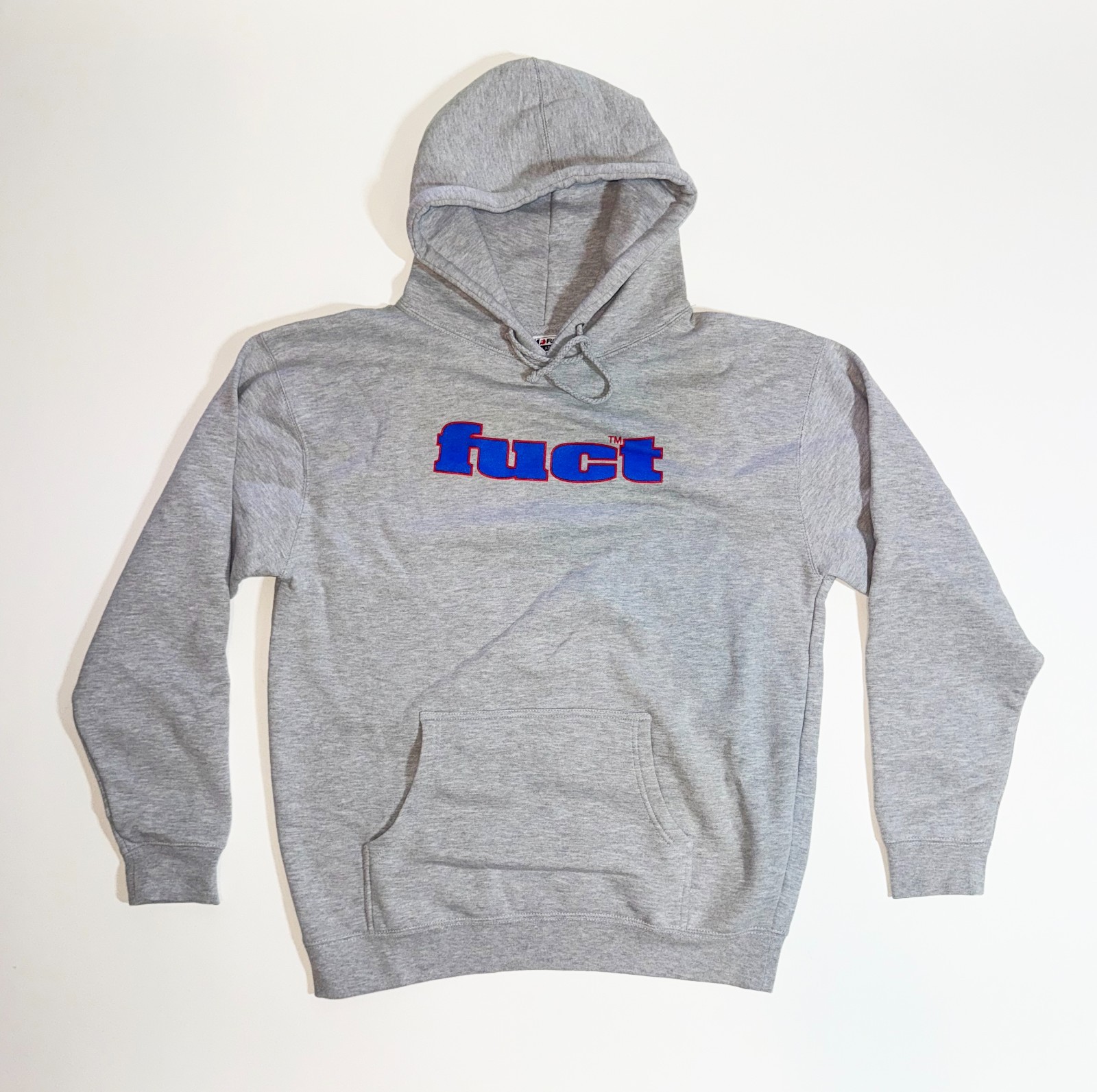 FUCT OG Logo Hooded Sweatshirt Heather Grey L *RARE FUCT OG Logo Hooded Sweatshirt Heather Grey L *RARE
