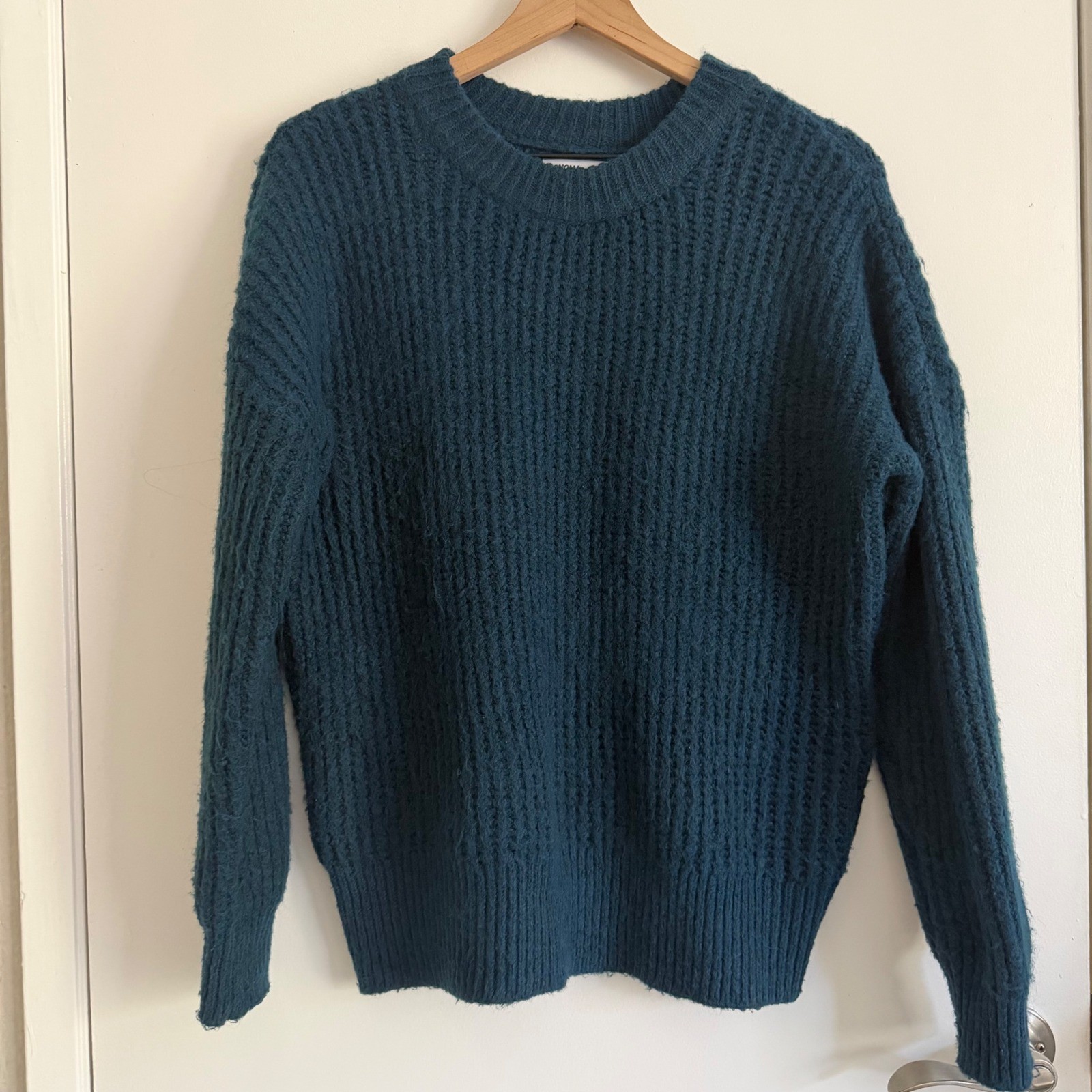 Sonoma Womens Teal Blue Shaker Stitch Crewneck Sweater Large Granolagirl Fall Sonoma Womens Teal Blue Shaker Stitch Crewneck Sweater Large Granolagirl Fall