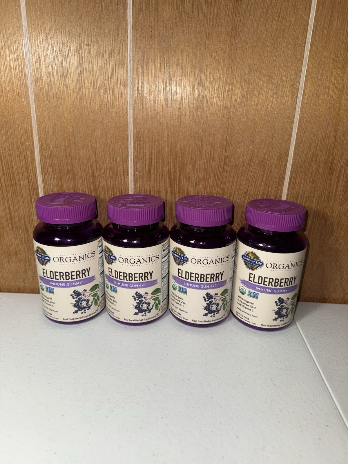 Set Of 4 Garden of Life Elderberry Immune Gummy Drops EA 120 ~480 Total BB 10/26 Set Of 4 Garden of Life Elderberry Immune Gummy Drops EA 120 ~480 Total BB 10/26