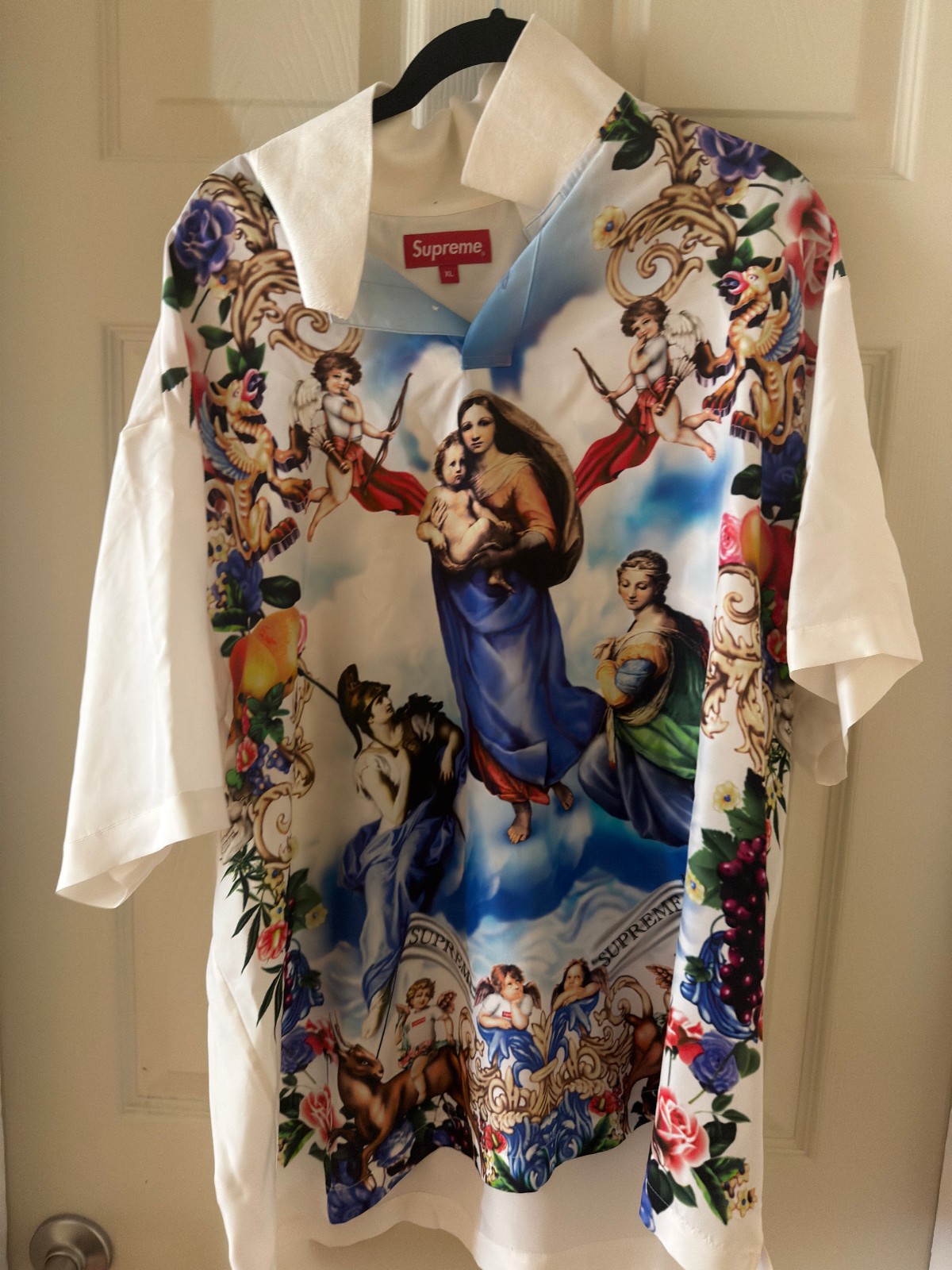 Supreme Heavenly Silk Polo Shirt White