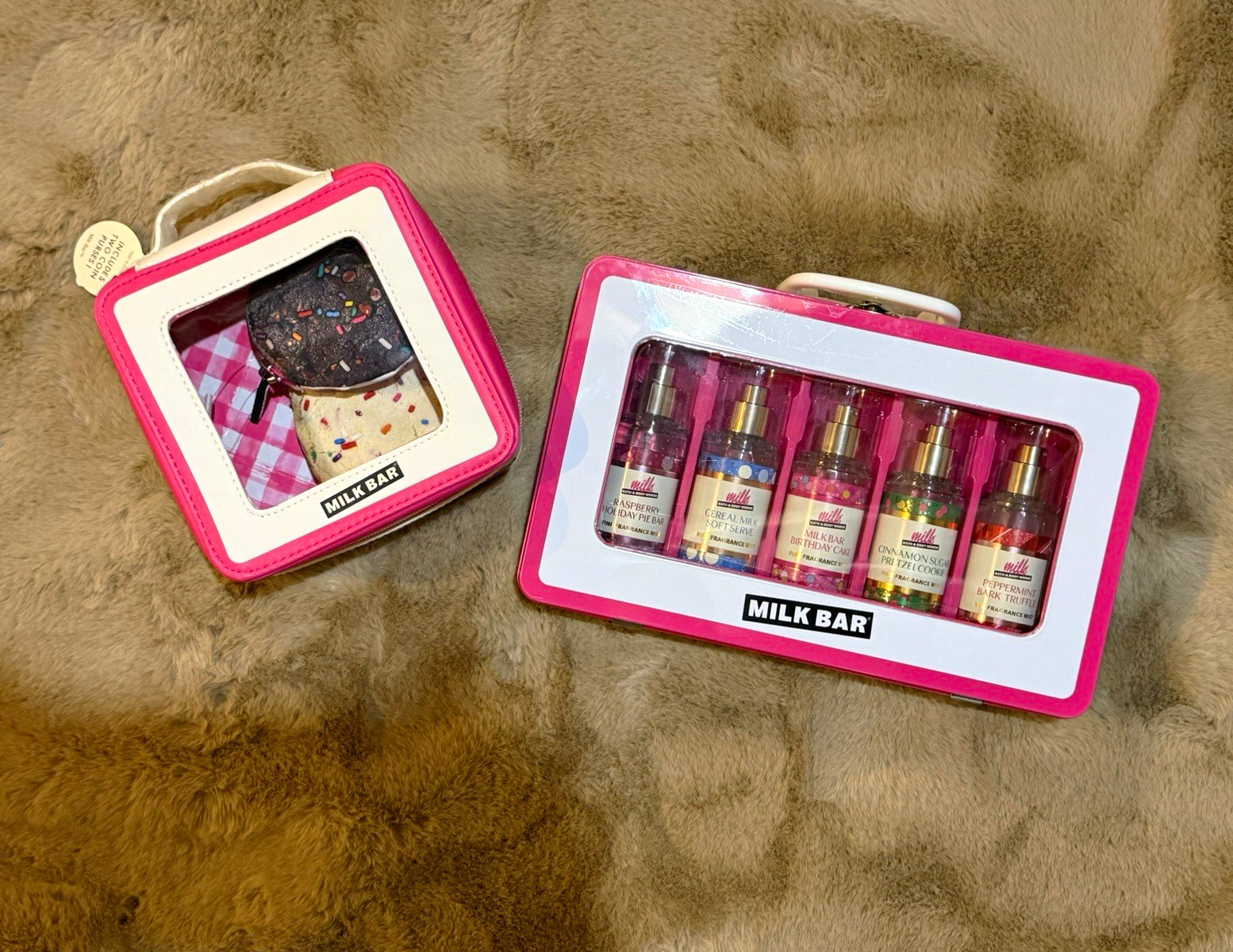 BBW BATH BODY WORKS MILK BAR SPRAY MIST BUNDLE & ACCESSORY KIT CAKE CEREAL PIE BBW BATH BODY WORKS MILK BAR SPRAY MIST BUNDLE & ACCESSORY KIT CAKE CEREAL PIE