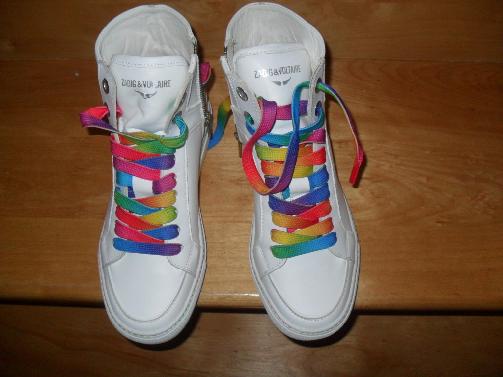 ZADIG & VOLTAIRE WOMEN\'S RAINBOW LACE ZV1747 SIZE 36  (no box)