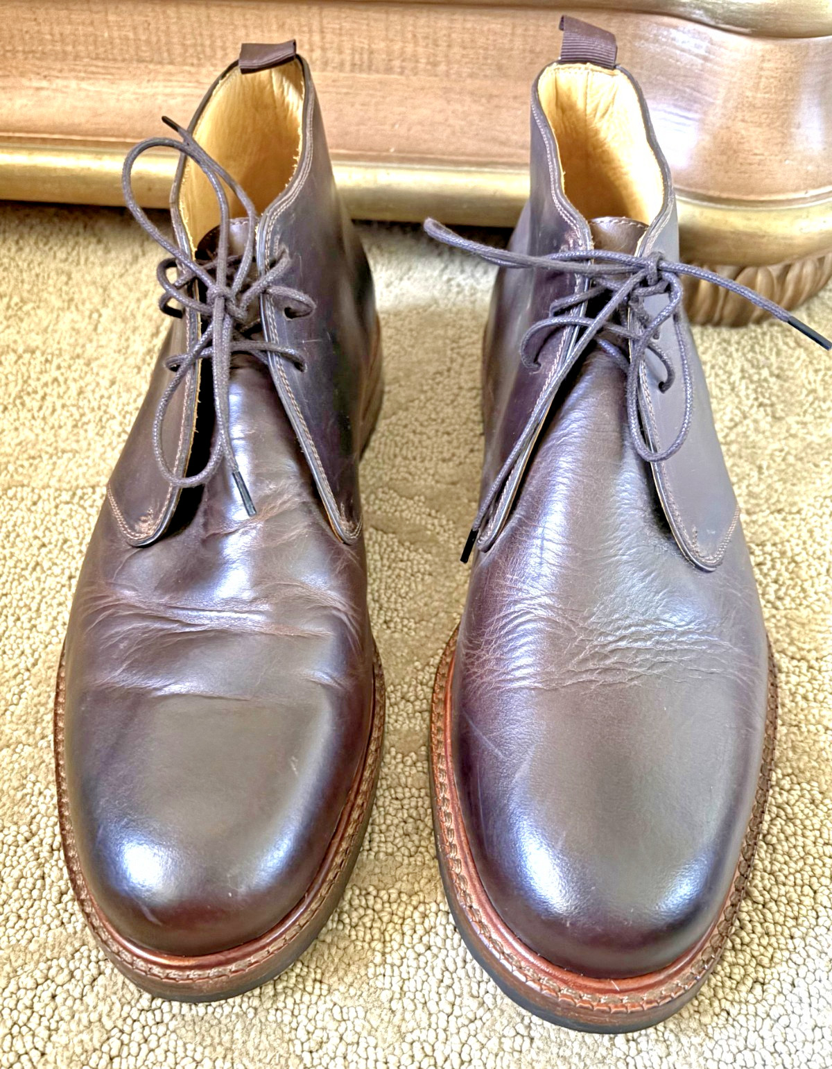 NWOB BECKETT SIMONON BROWN LEATHER LAVAL CHUKKA BOOTS  SIZE: 11
