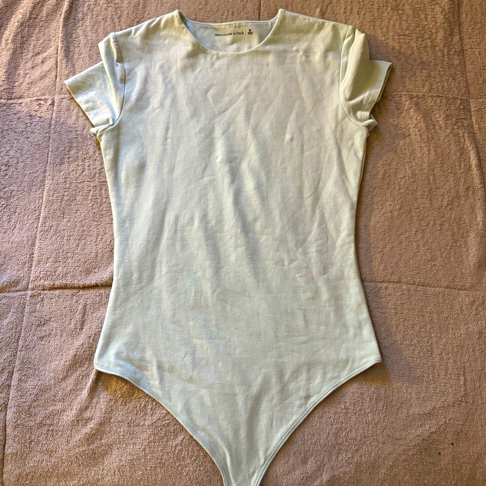 Abercrombie & Fitch Women\'s Mint Short Sleeve Bodysuit Size M