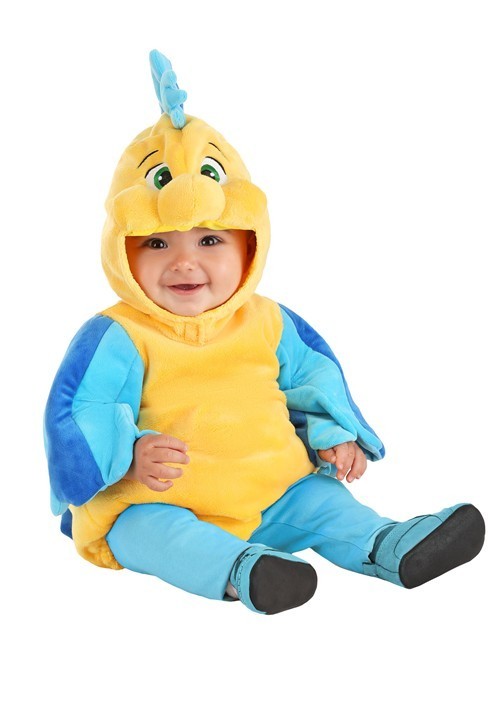 Halloween Disney Plush Flounder Costume for Infants, NEW WITH TAGS