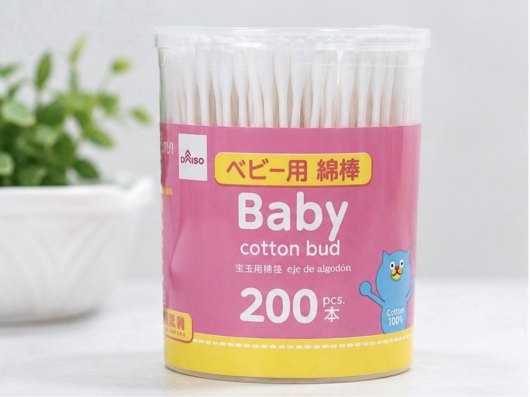 DAISO Japan Baby Cotton Buds 200 pcs x 5 Packs Thin Paper Sticks Japan Seller DAISO Japan Baby Cotton Buds 200 pcs x 5 Packs Thin Paper Sticks Japan Seller