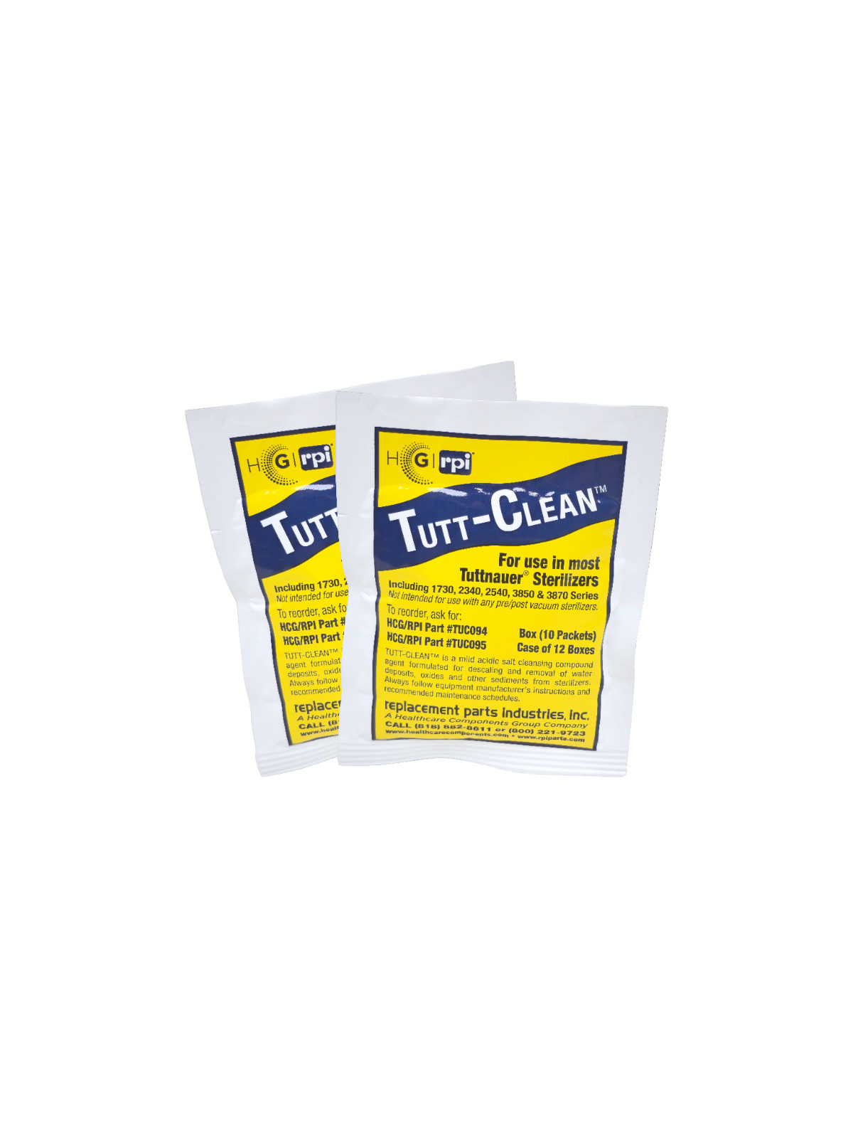 RPI Tutt-Clean All Sterilizers Autoclave Dental/Medica Disinfectant / Cleaner
