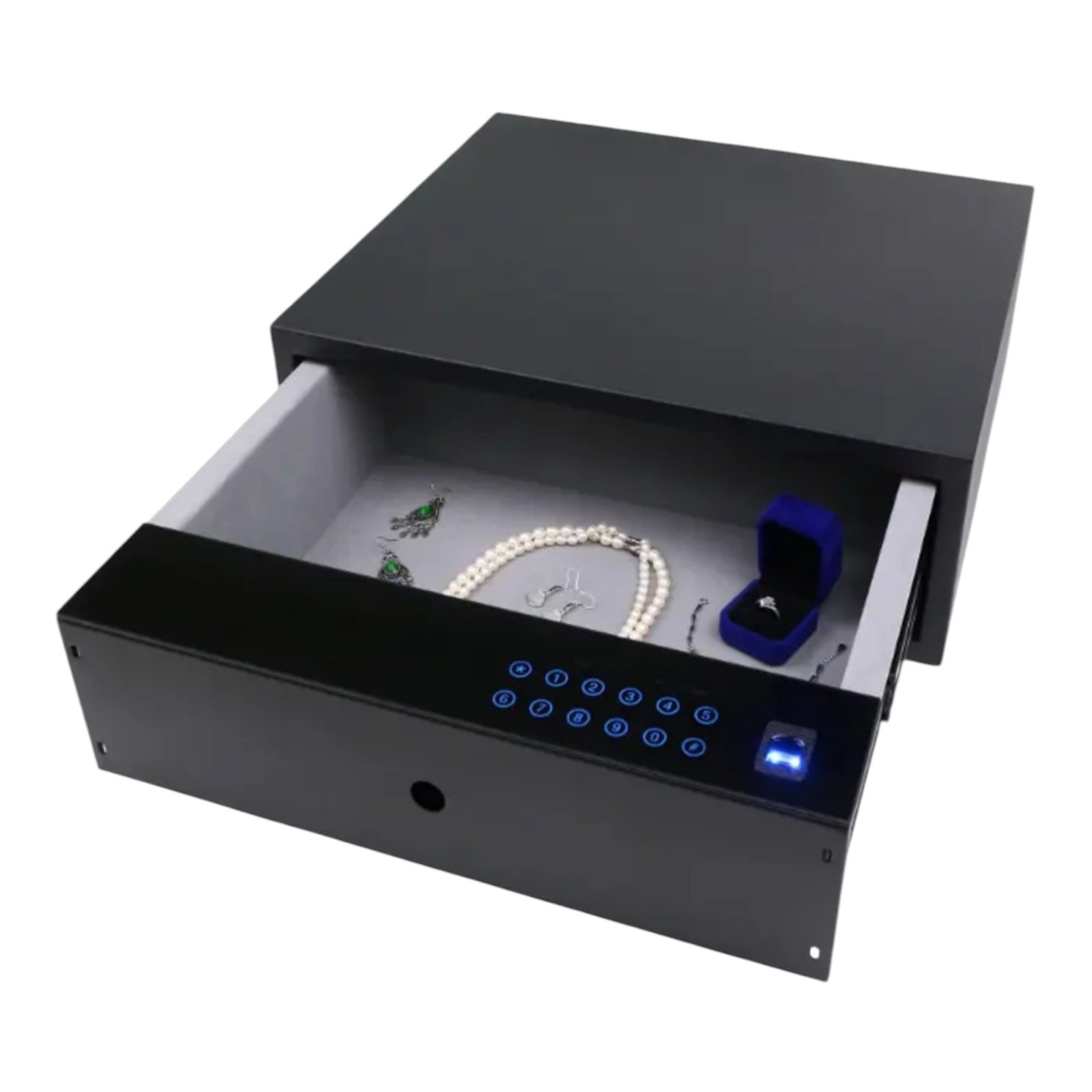 🔐 NEW TLM Digital Touchscreen Drawer Safe – Black | Electronic Security Safe