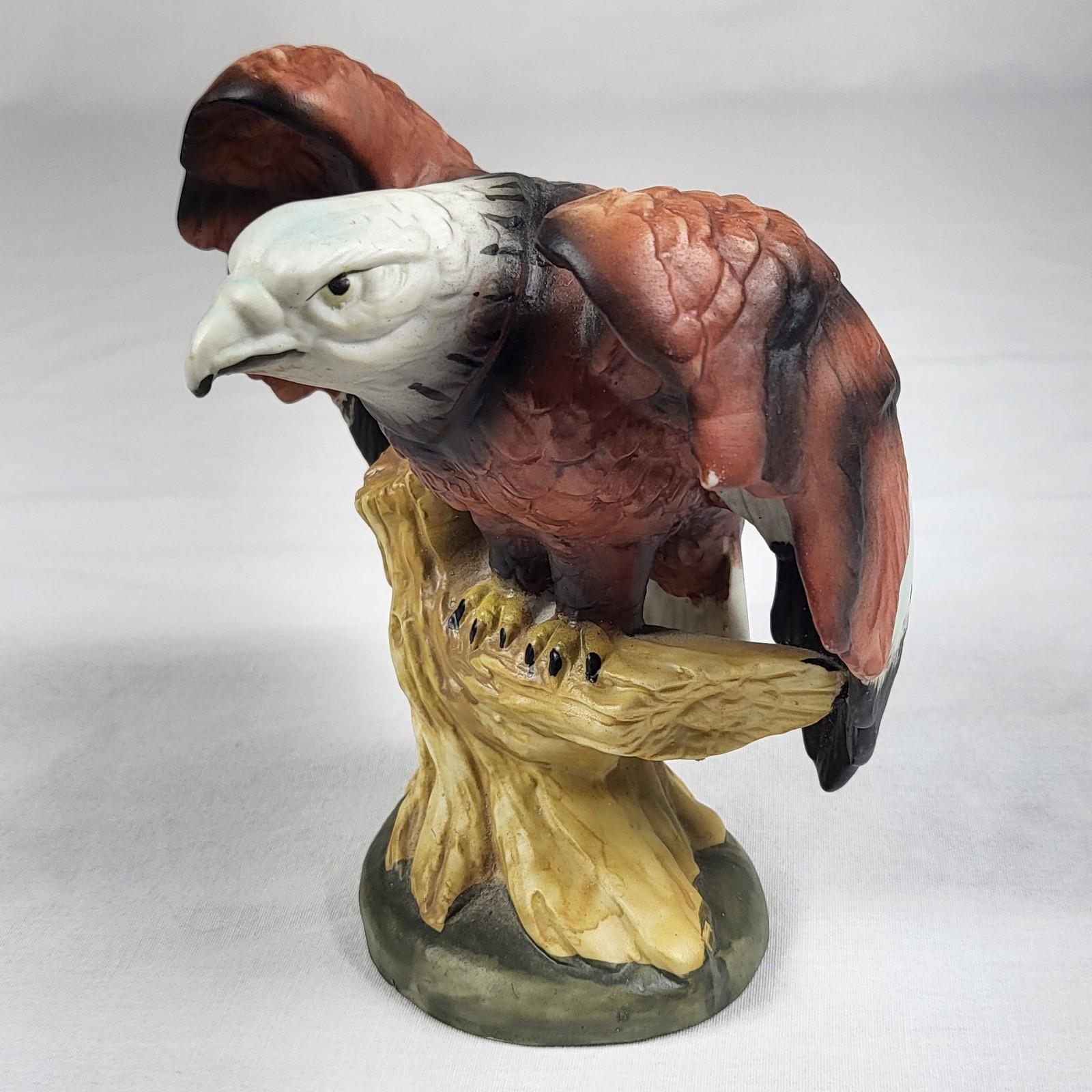 Vintage Ceramic American Bald Eagle Figurine Statue Patriotic Bird Decor 5.5”