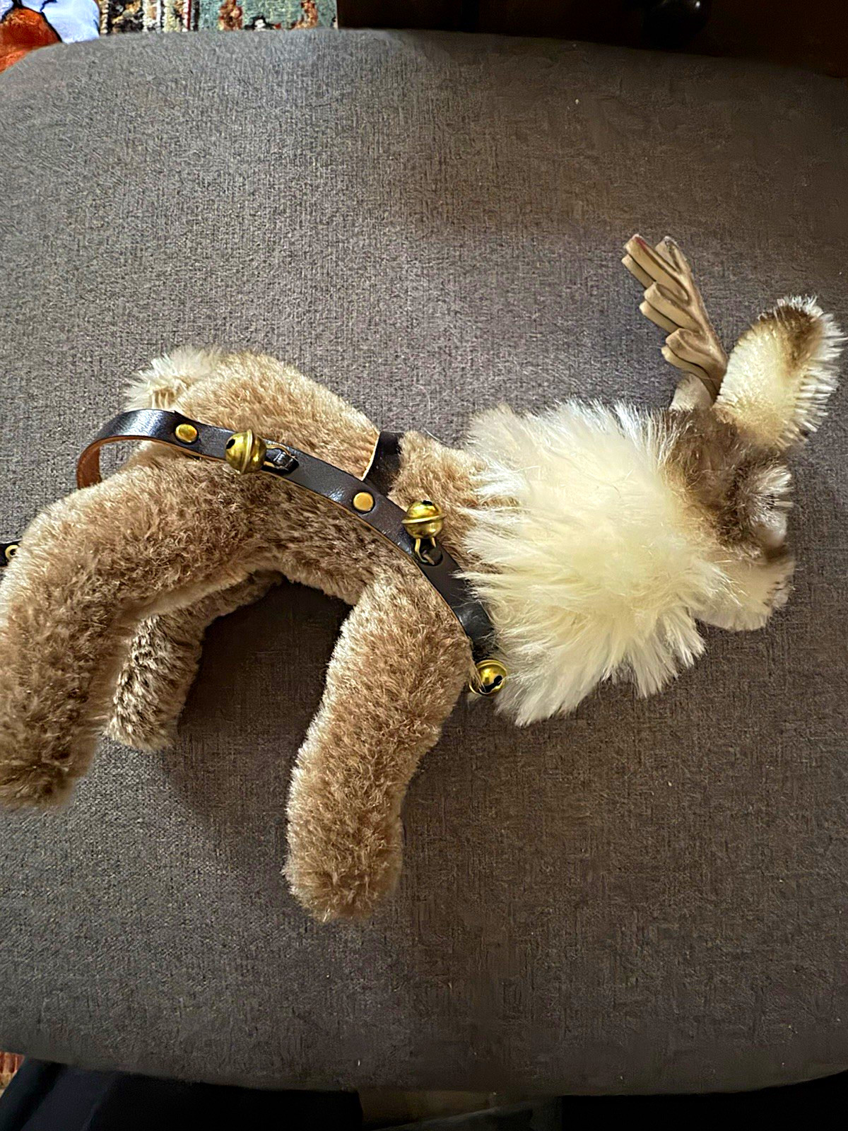 Steiff Vintage Reindeer “Renny” harness bells #670565 limited edition 2500
