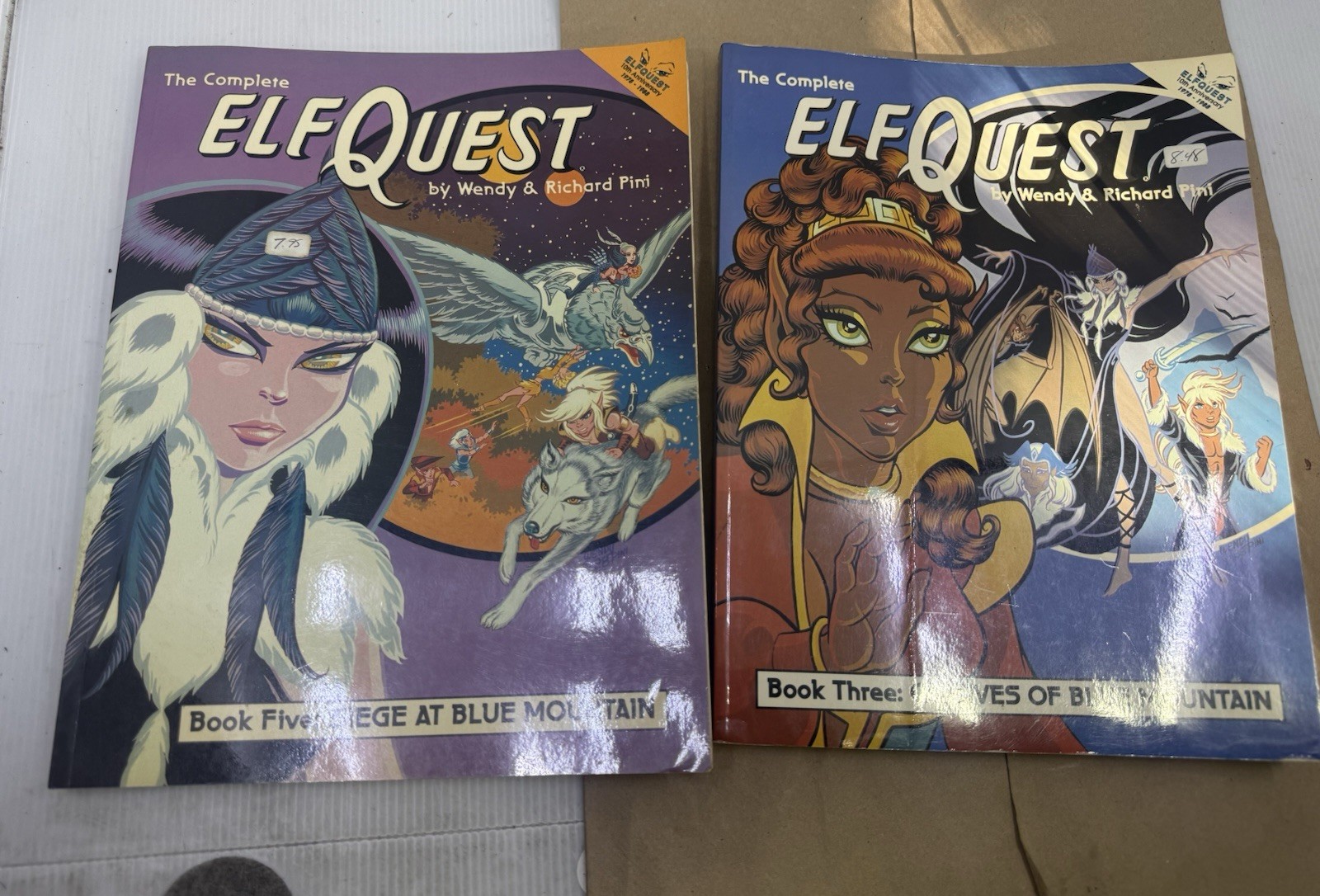 2 Vintage 1980s elf quest graphic novel/Comics autographed/signed 2 Vintage 1980s elf quest graphic novel/Comics autographed/signed