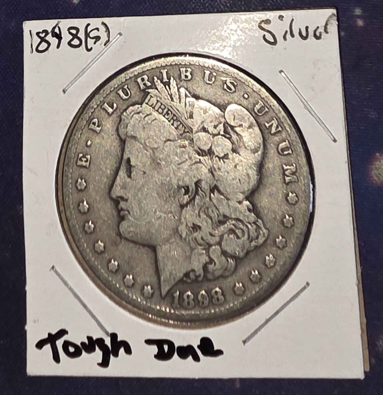 1898-S Morgan Silver Dollar AU with solid Luster -- Semi-KEY DATE 1898-S Morgan Silver Dollar AU with solid Luster -- Semi-KEY DATE