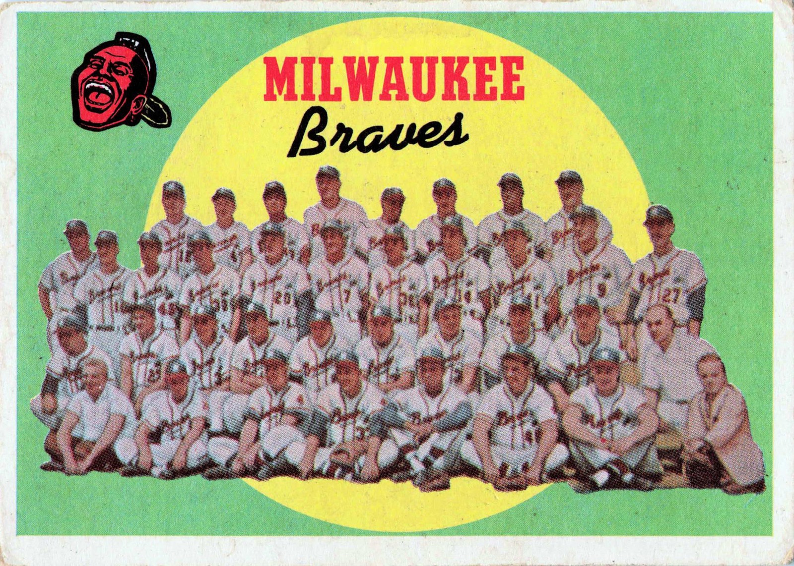 1959 Topps #419 Braves Team Card / Fifth Series Checklist: 353-429 1959 Topps #419 Braves Team Card / Fifth Series Checklist: 353-429