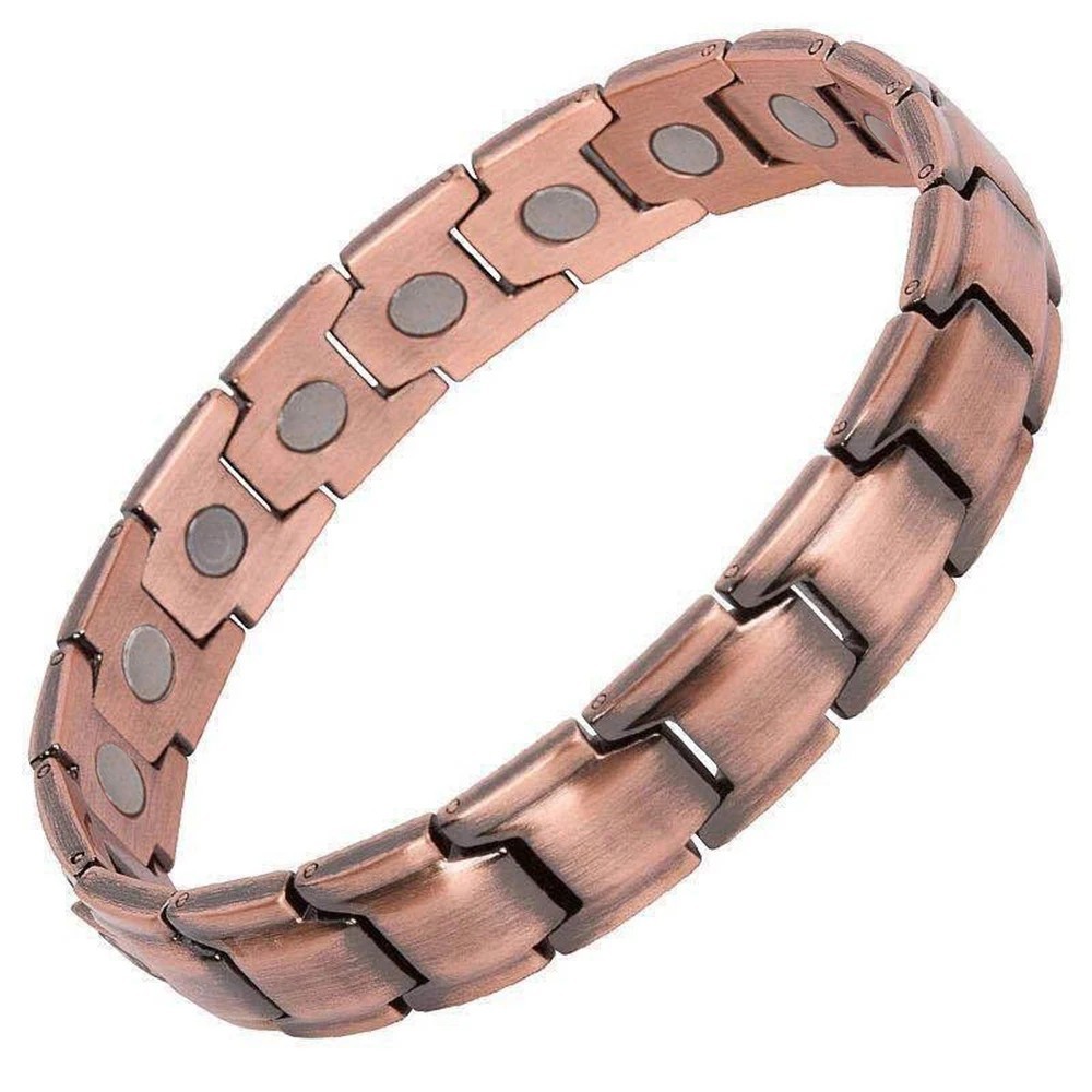 3X Ultra Strength Magnetic Copper Bracelet Vintage Copper Men\'s Therapy Energy