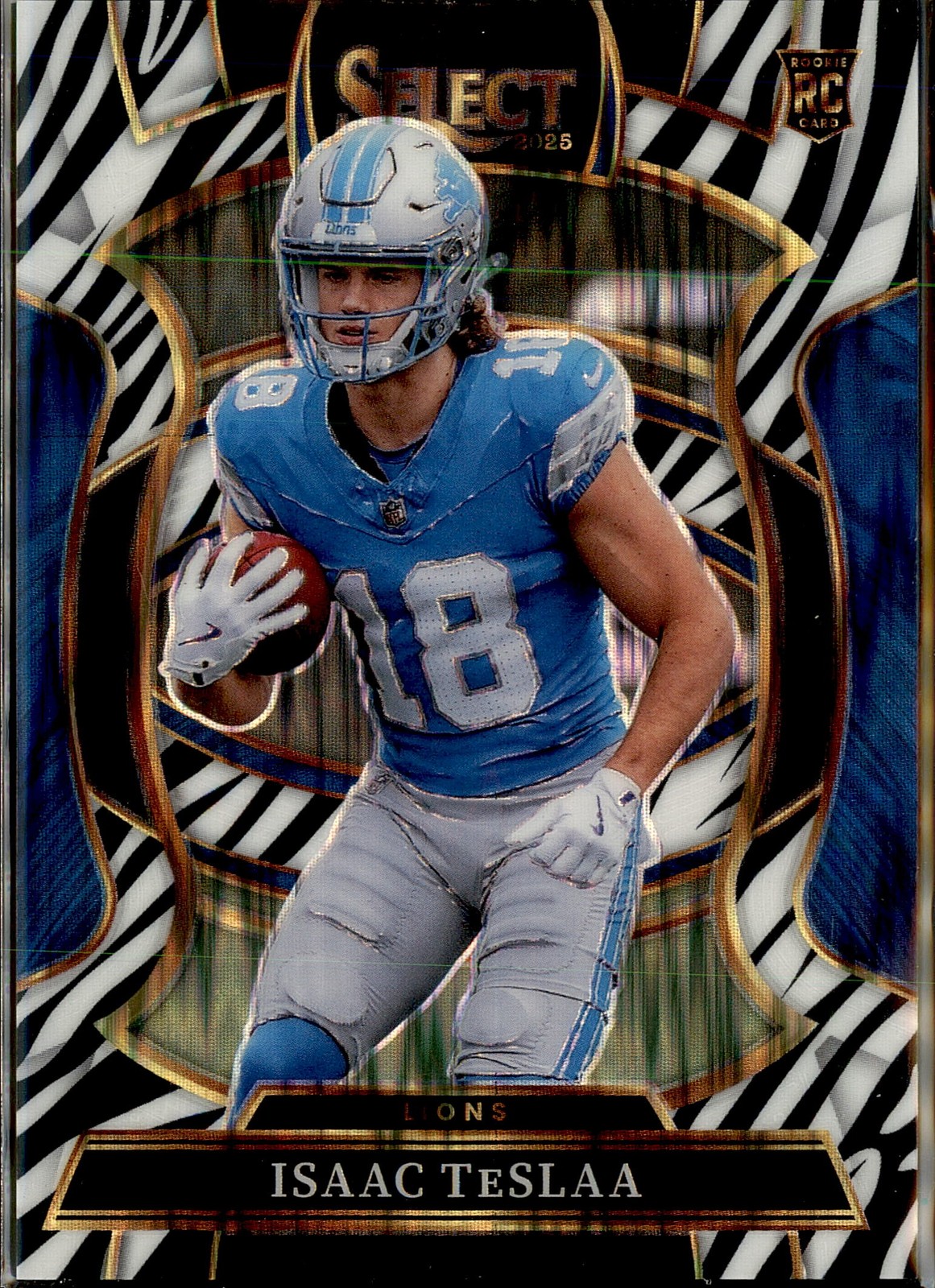 2025 Panini Select #70 Isaac TeSlaa Zebra Prizm Shock