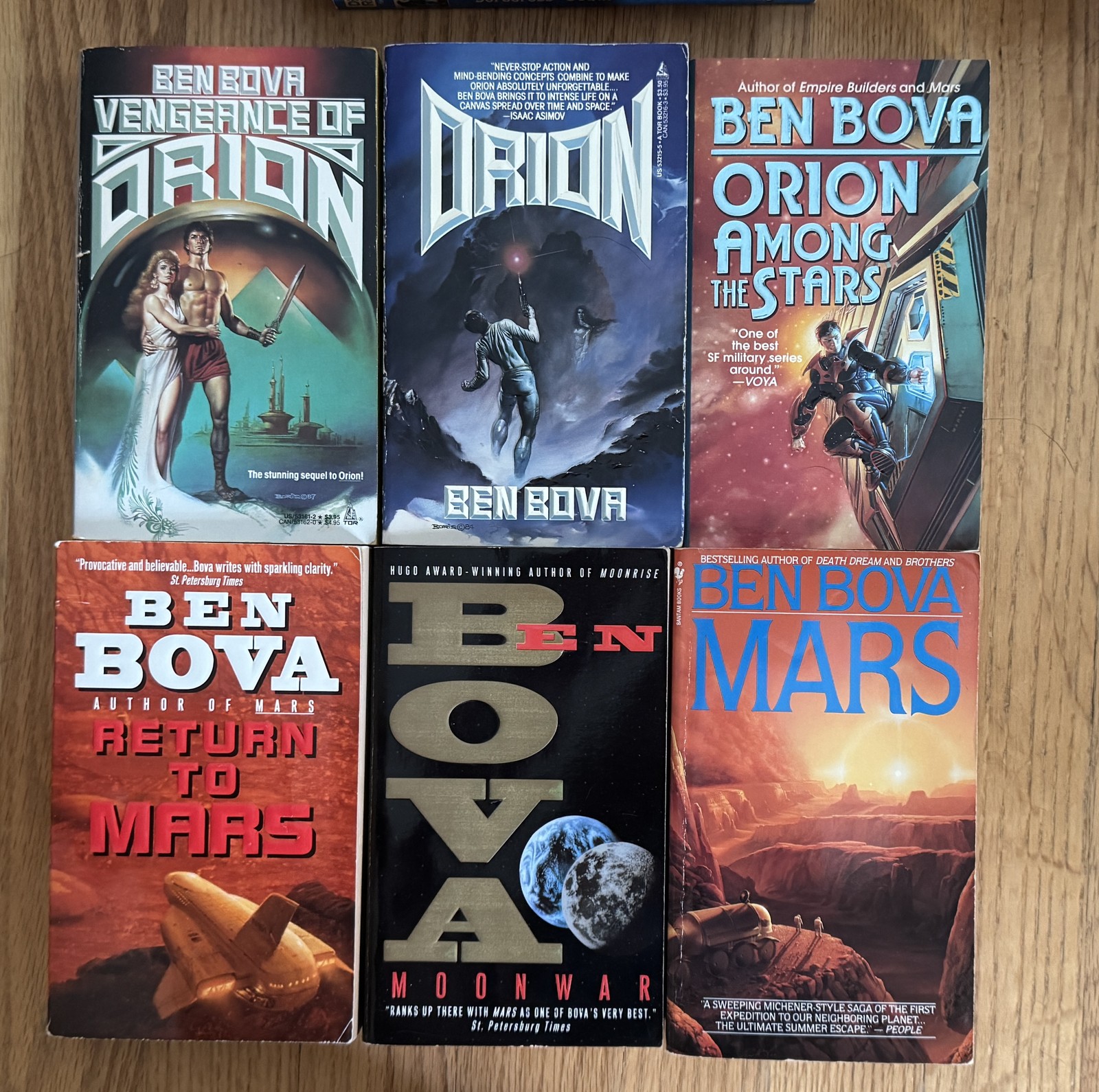 Lot 6 BEN BOVA Sci-Fi Mars Orion Return to Vengeance of Among Stars Lot 6 BEN BOVA Sci-Fi Mars Orion Return to Vengeance of Among Stars