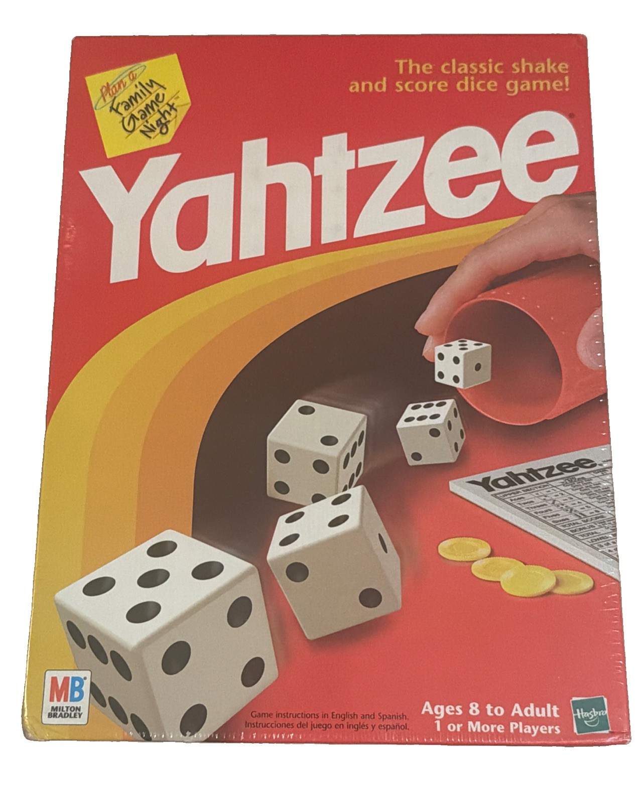 Vintage 1982 Milton Bradley Yahtzee Board Game, MISSING RED/YEL CHIPS Vintage 1982 Milton Bradley Yahtzee Board Game, MISSING RED/YEL CHIPS