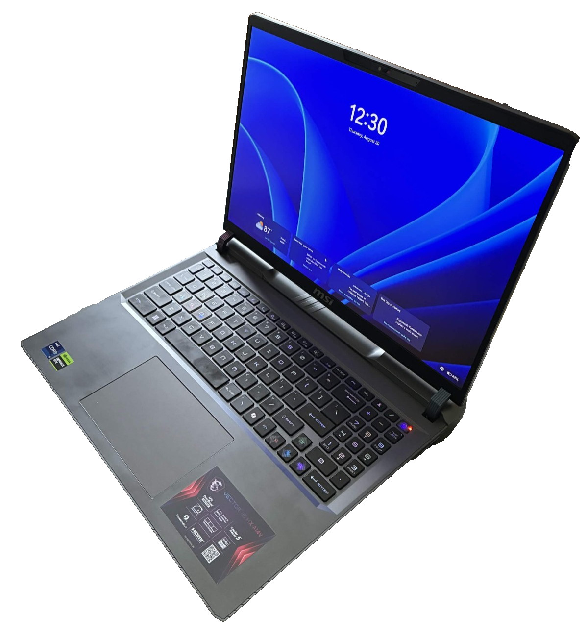 MSI Vector 16 HX A14VHG — RTX 4080 / i9-14900HX + MSI Charger & Backpack