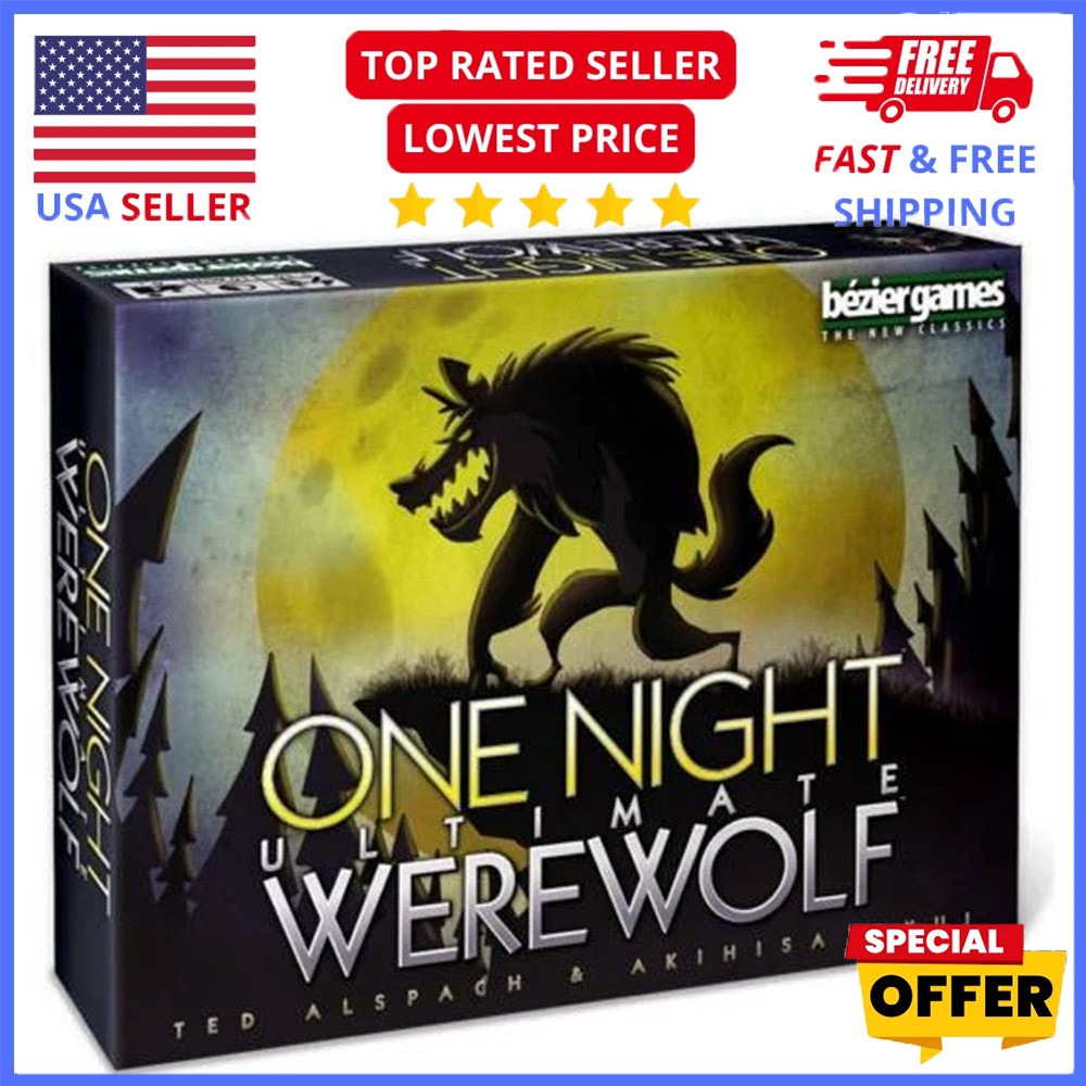 One Night Ultimate Werewolf Game NEW games Casually Competitive Sealed USA