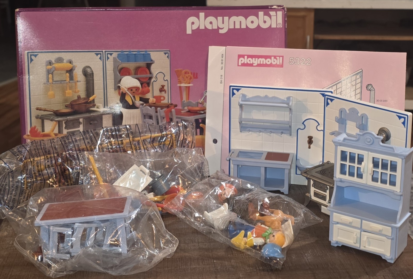 Vintage Play Mobil 5322 Victorian Mansion Kitchen New Original Opened Box