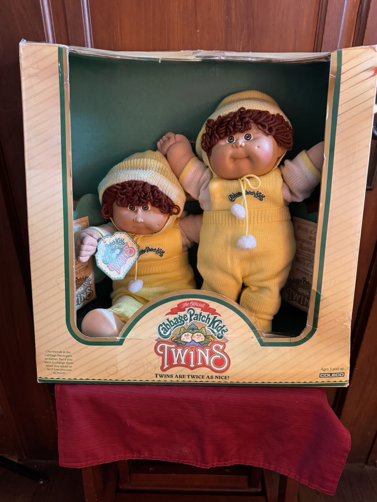 Vintage 1985 Cabbage Patch Kids Twins Coleco