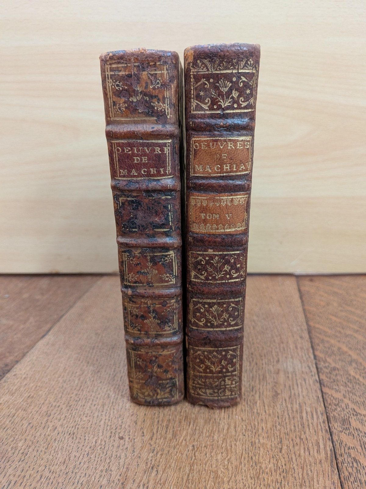 Antique book - Works of Machiavelli - Volumes IV and V: History of Florence...
