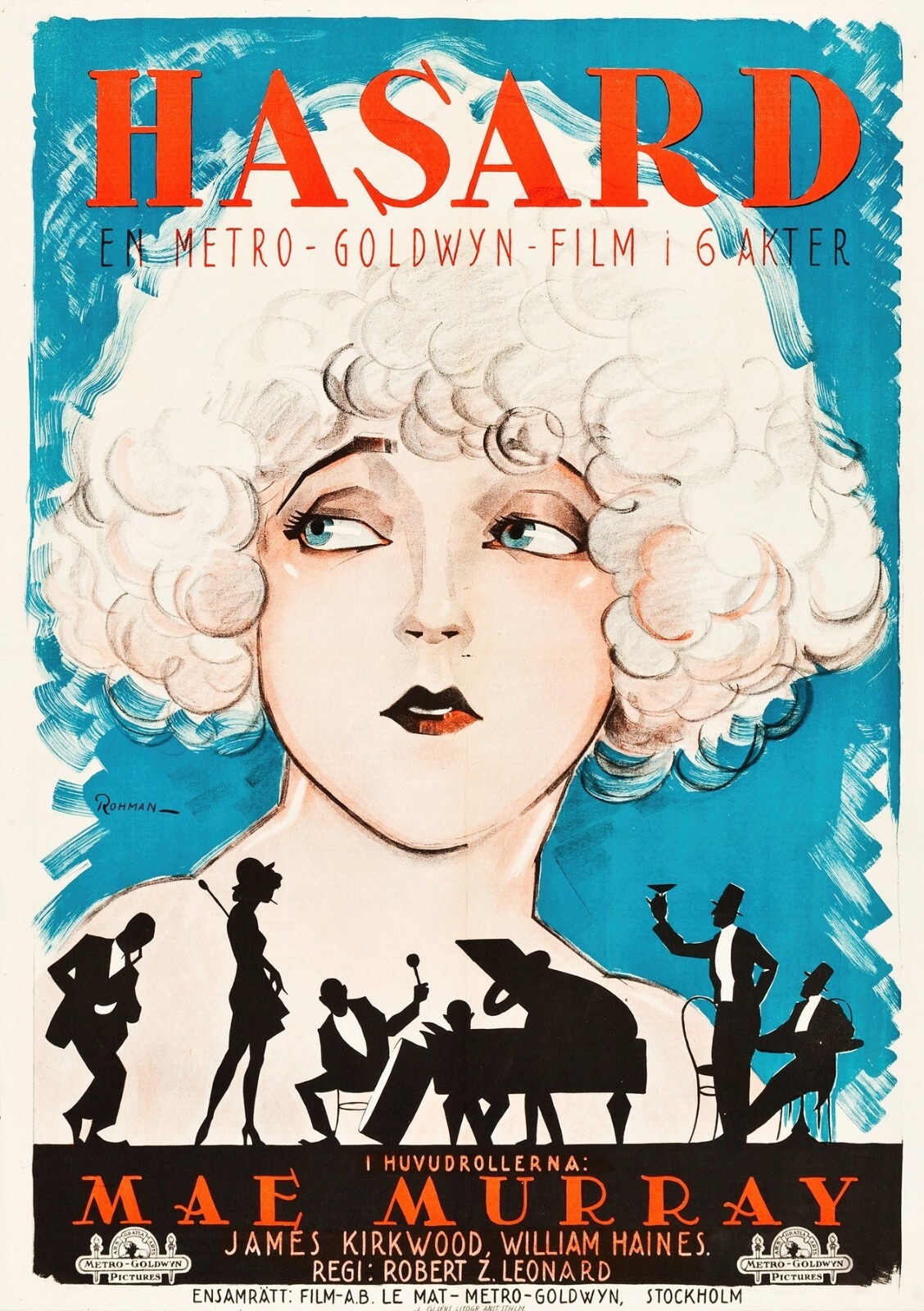 Mae Murray in Circe 1924 Swedish MOVIE Poster - 5 x 7 inch Print