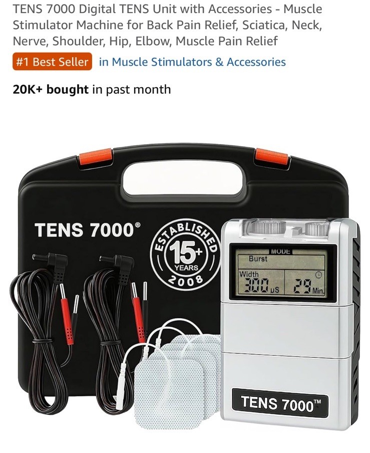 TENS 7000  Edition Digital TENS Unit with Accessories