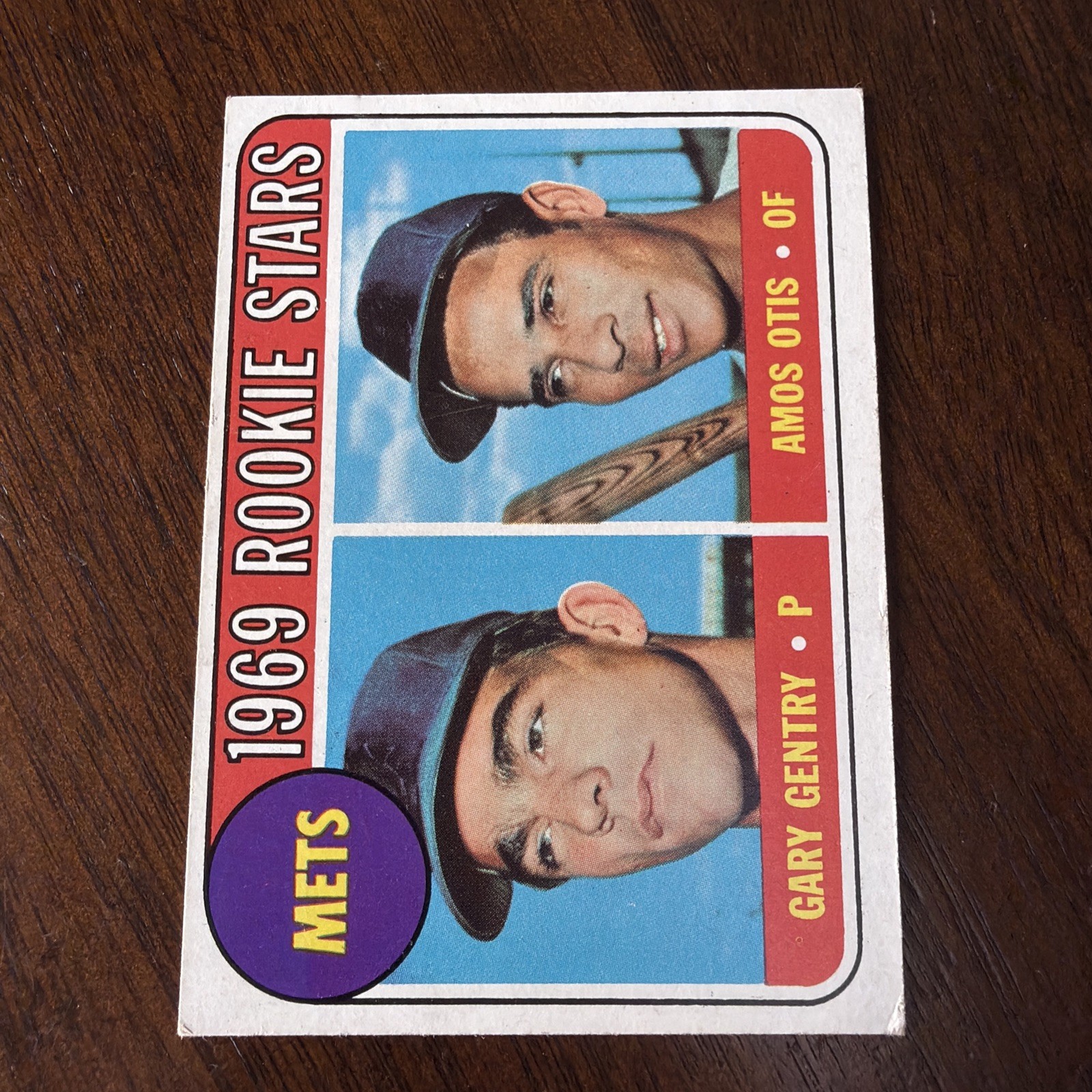 1969 Topps #31 Mets Rookie Stars EX-MT Amos Otis Gary Gentry 1969 Topps #31 Mets Rookie Stars EX-MT Amos Otis Gary Gentry