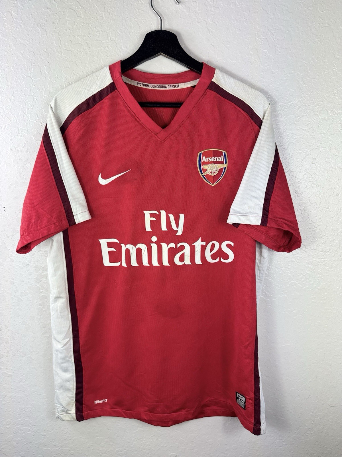 Arsenal 2008-2009 Home Soccer Jersey Football Kit Shirt Size M