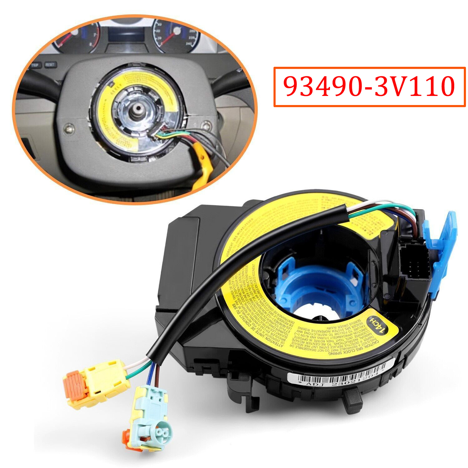 93490-3V110 Spiral Cable Clockspring Fit Hyundai Veloster 2012-2017 1.6L