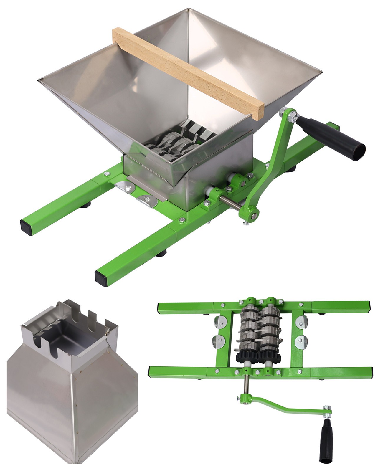 Fruit&apple Crusher 7L/1.8 Gallon Manual Juicer Grinder Aluminum Grinding Teeth Fruit&apple Crusher 7L/1.8 Gallon Manual Juicer Grinder Aluminum Grinding Teeth