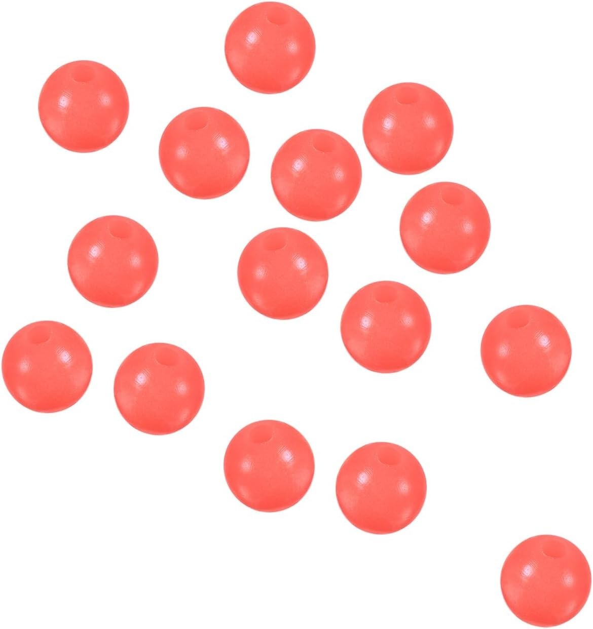 8mm Fishing Beads - Red Soft Rubber for Freshwater & Saltwater Fishing