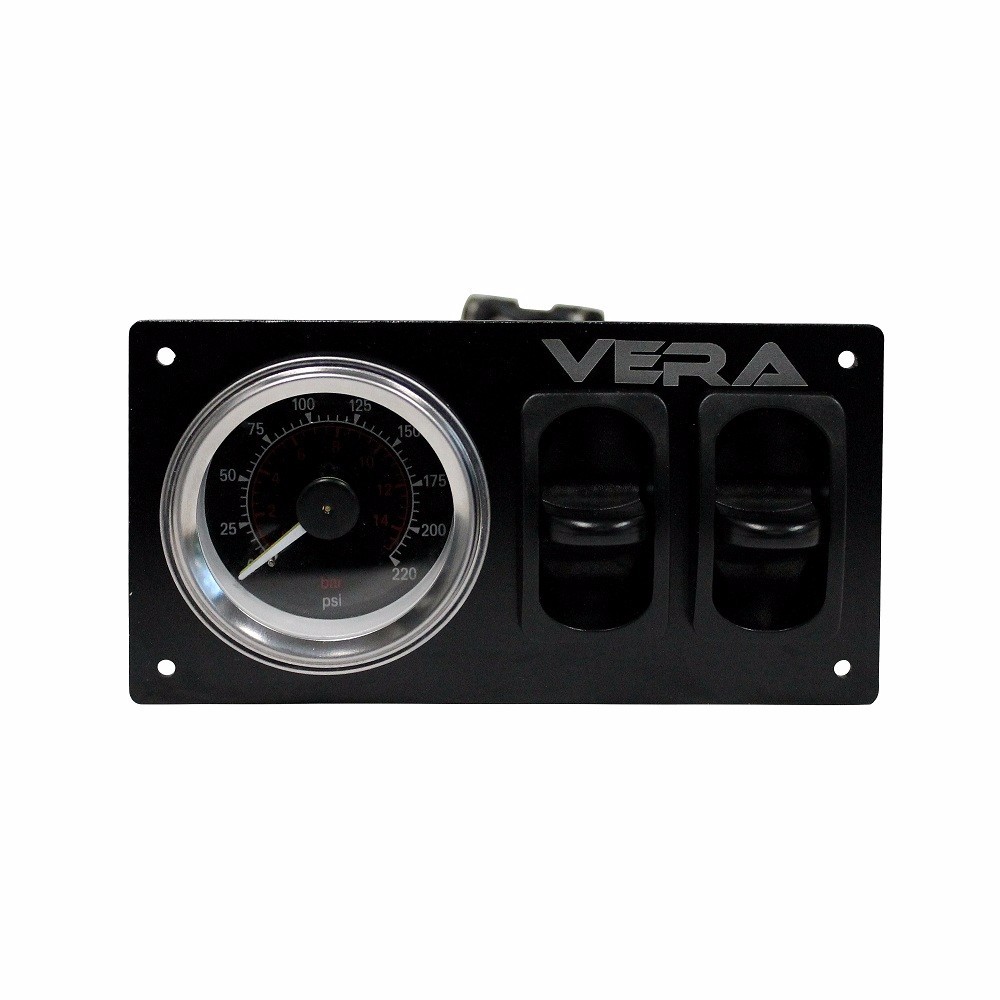 VERA Air Suspension Controller Dual Paddle Switch w/ 220PSI Gauge - VA-GM01