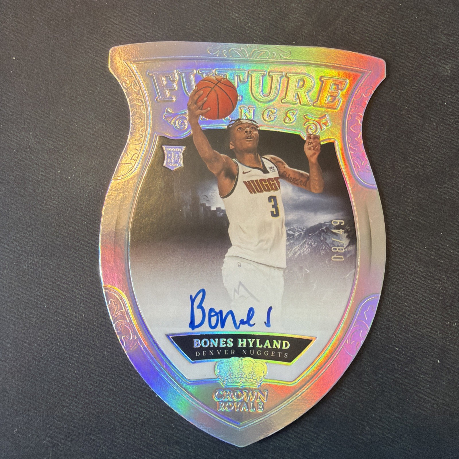 21-22 CROWN ROYALE FUTURE KINGS AUTO - BONES HYLAND /49 #FK-NHY DENVER NUGGETS