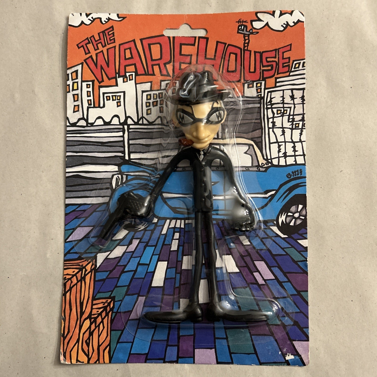 RARE VINTAGE Emi Nakayama Bendable Warehouse 16207 Burglar 90’s Japan Toy Figure