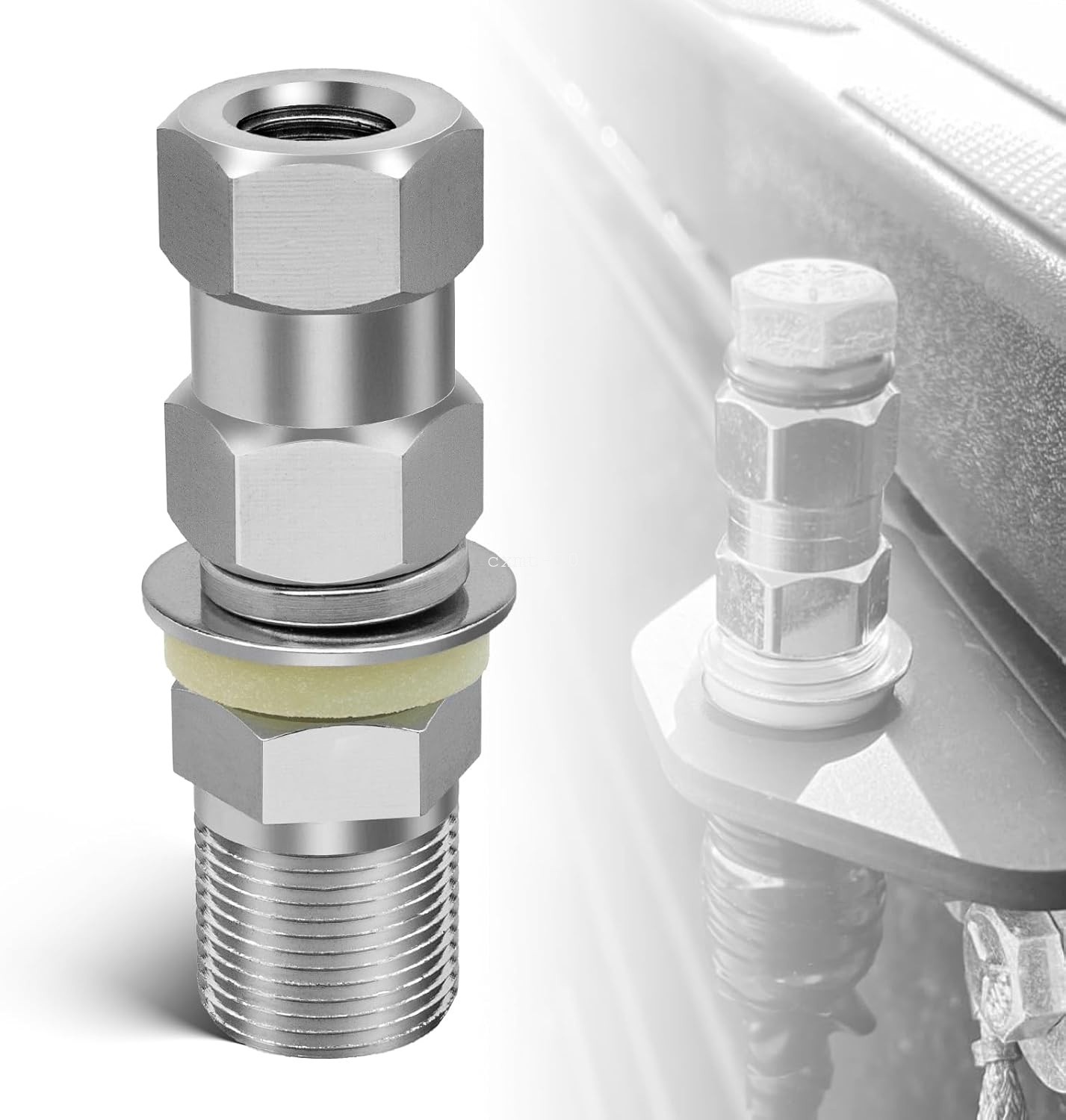 CB Antenna Stud Mount SO-239 3/8-24 Thread Heavy Duty For SUV Truck Ham Radio CB Antenna Stud Mount SO-239 3/8-24 Thread Heavy Duty For SUV Truck Ham Radio