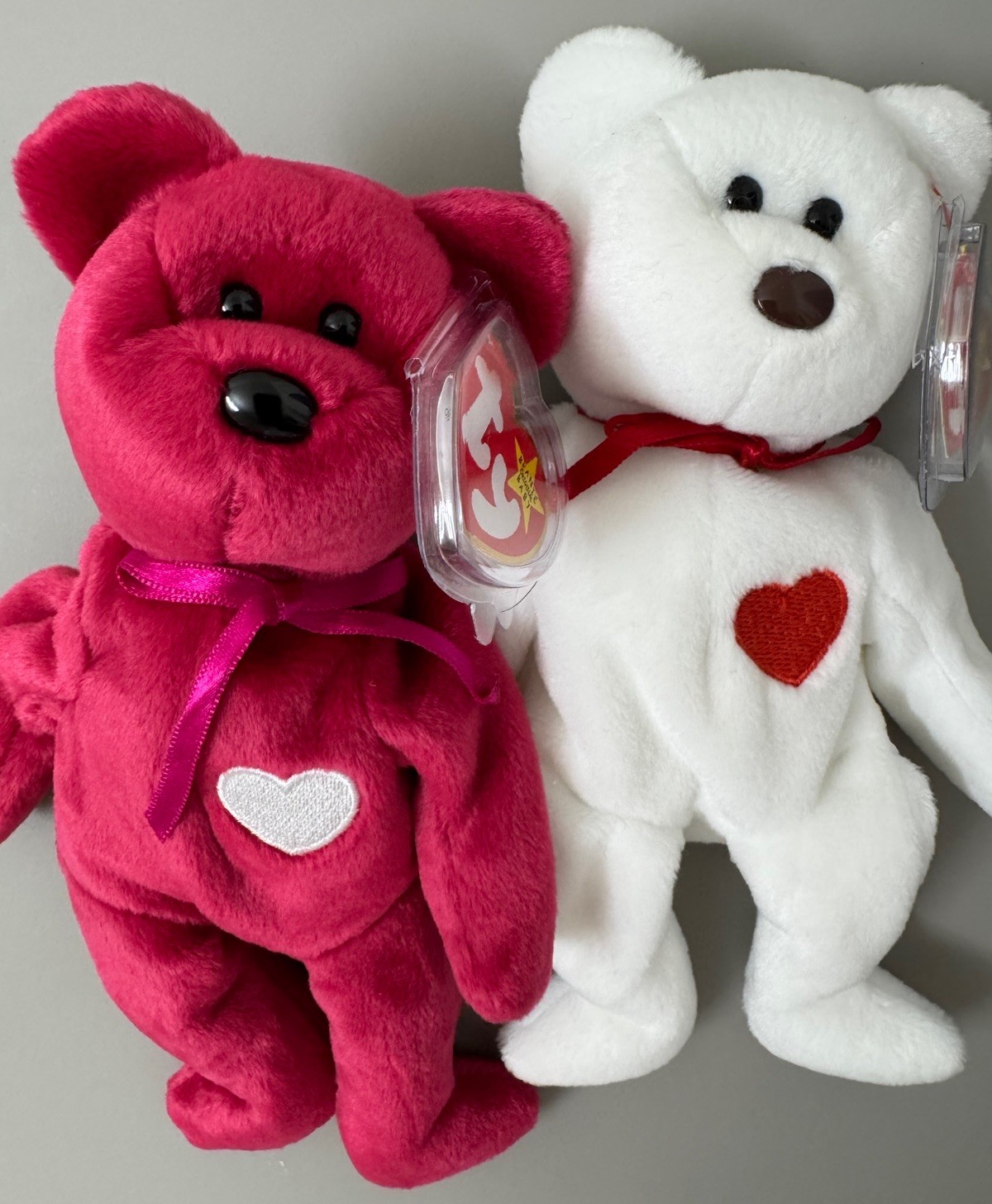 RARE VINTAGE RETIRED Ty Beanie Babies - Valentino Valentina Bears ERRORS RARE VINTAGE RETIRED Ty Beanie Babies - Valentino Valentina Bears ERRORS