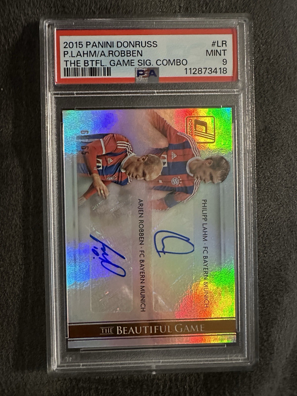 2015 DONRUSS SOCCER THE BEAUTIFUL GAME AUTO ARJEN ROBBEN\PHILIPP LAHM PSA 9 2015 DONRUSS SOCCER THE BEAUTIFUL GAME AUTO ARJEN ROBBEN\PHILIPP LAHM PSA 9