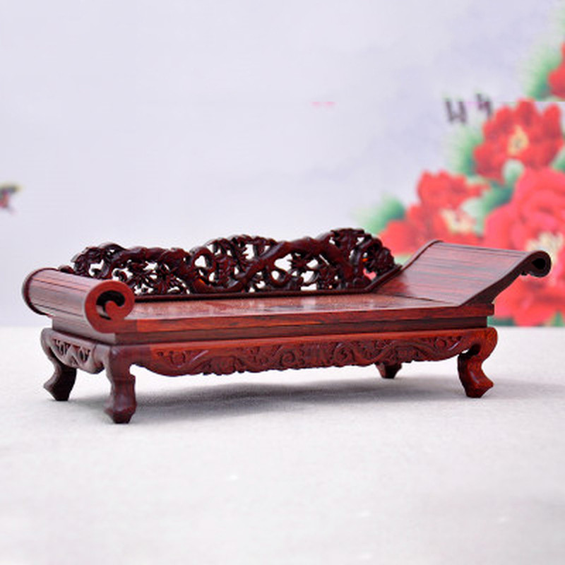 Antique Mini Furniture Chinese Dollhouse Bedroom Scene Decoration