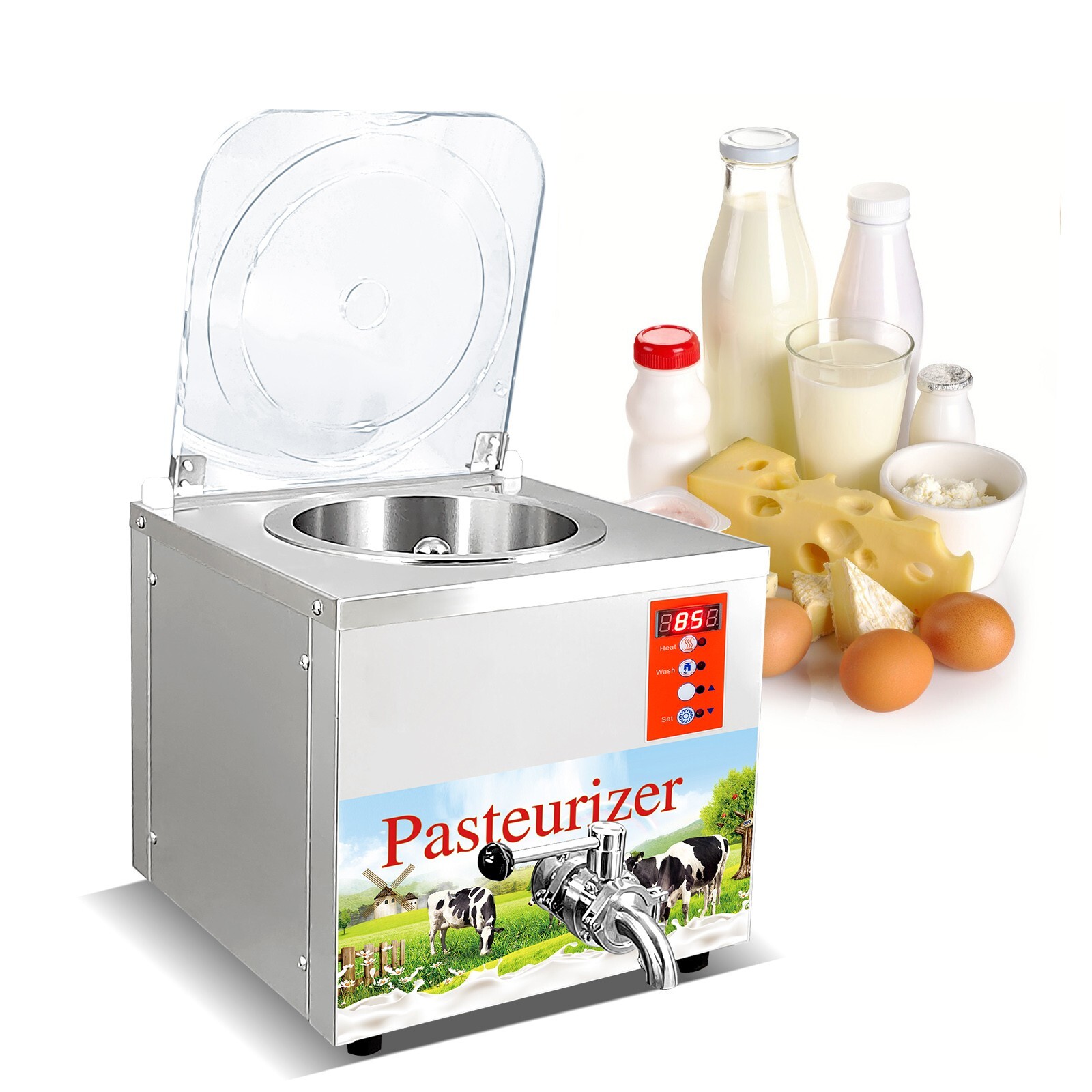 Kolice Commercial 14L Ice Cream Mix Pasteurizer, Juice Pasteurization Machine Kolice Commercial 14L Ice Cream Mix Pasteurizer, Juice Pasteurization Machine