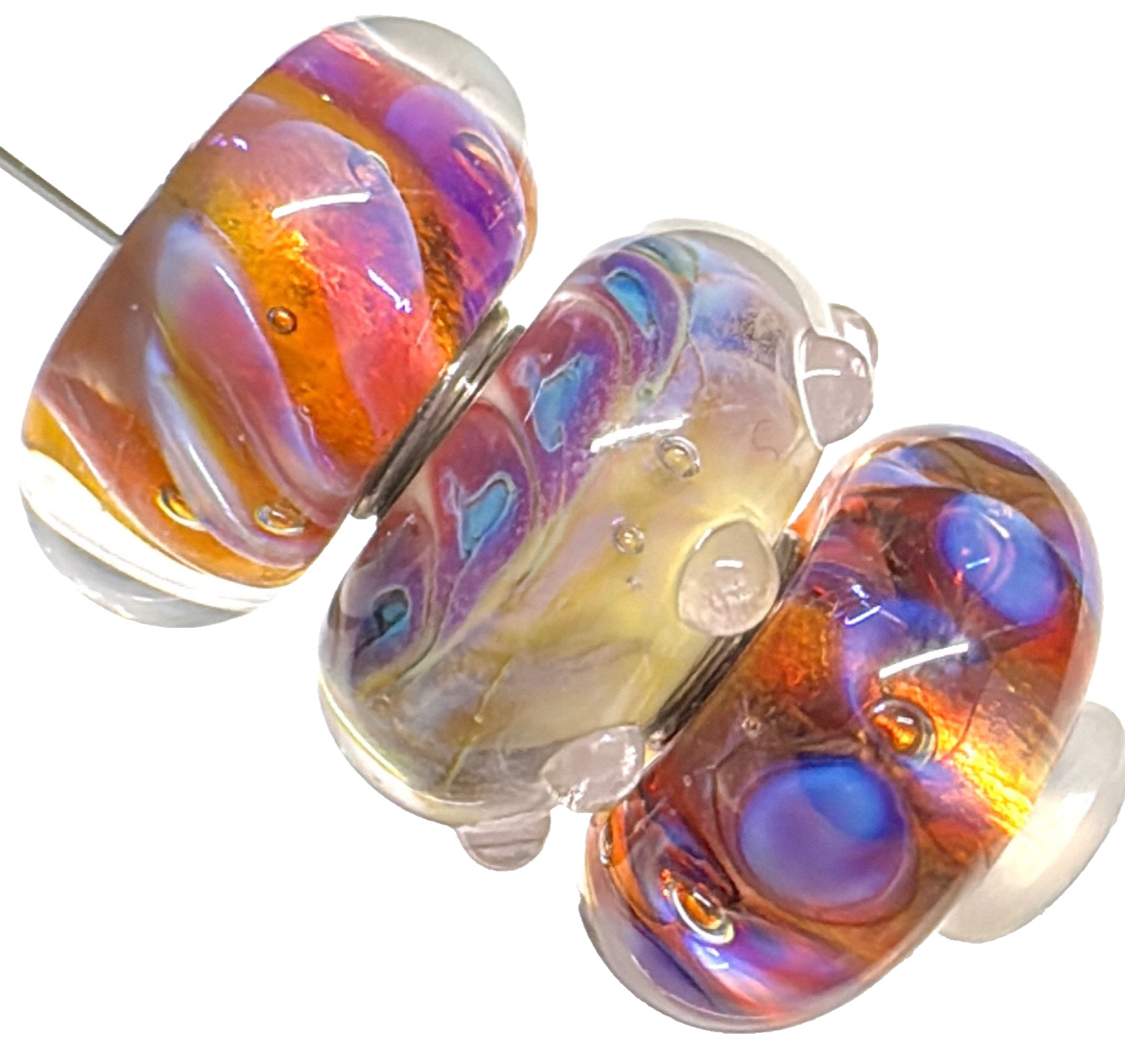 (SET OF 3) Elfbeads Aurora Feathers set *Fits Trollbeads