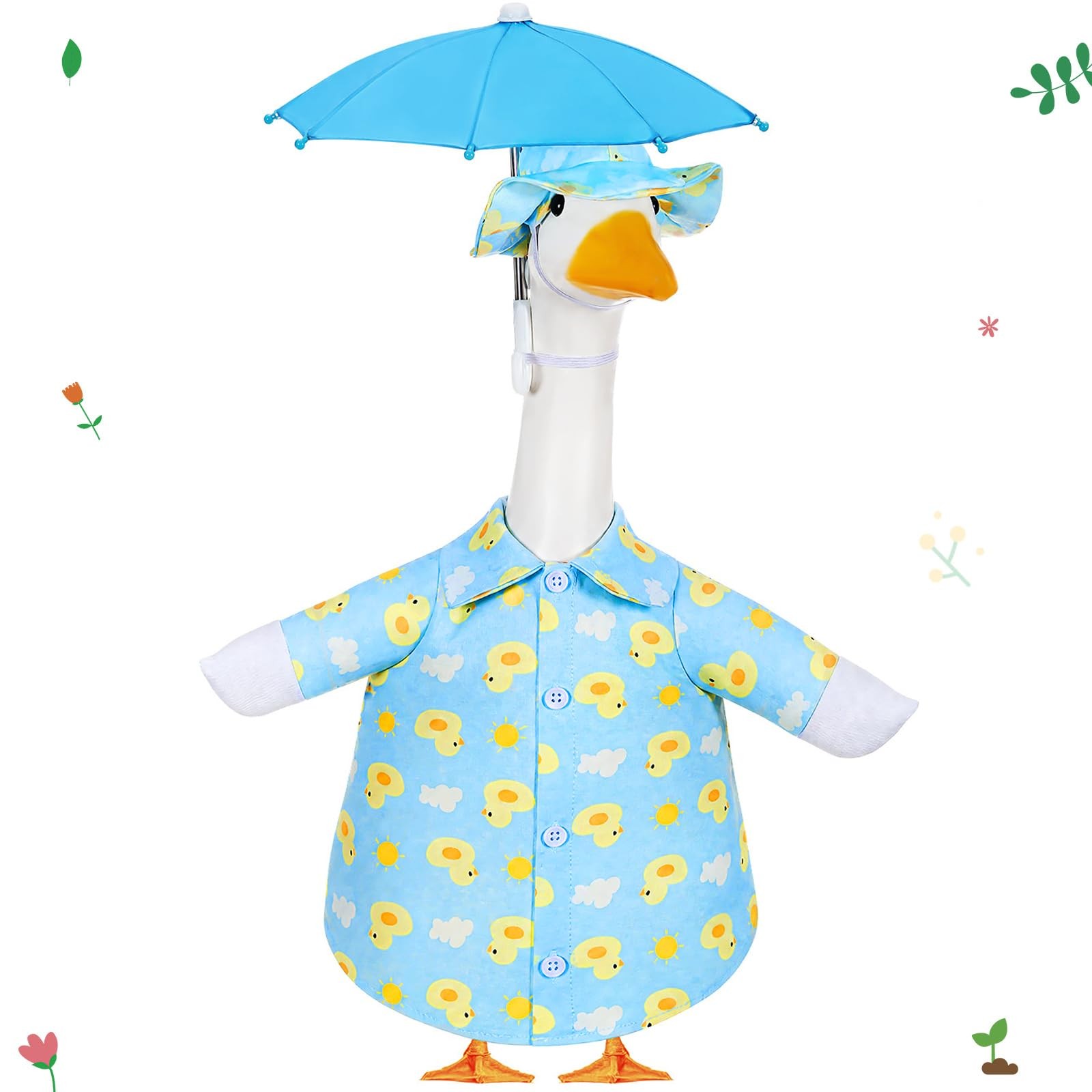 Soulchen 3 Pcs Summer Goose Outfit Porch Lawn Cloudy Duck 23 Inch