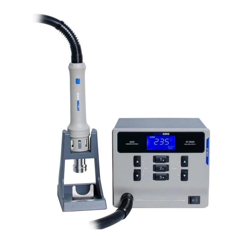 Brand New ATTEN ST-862D Hot Air Gun Soldering Station Digital Display 1000W